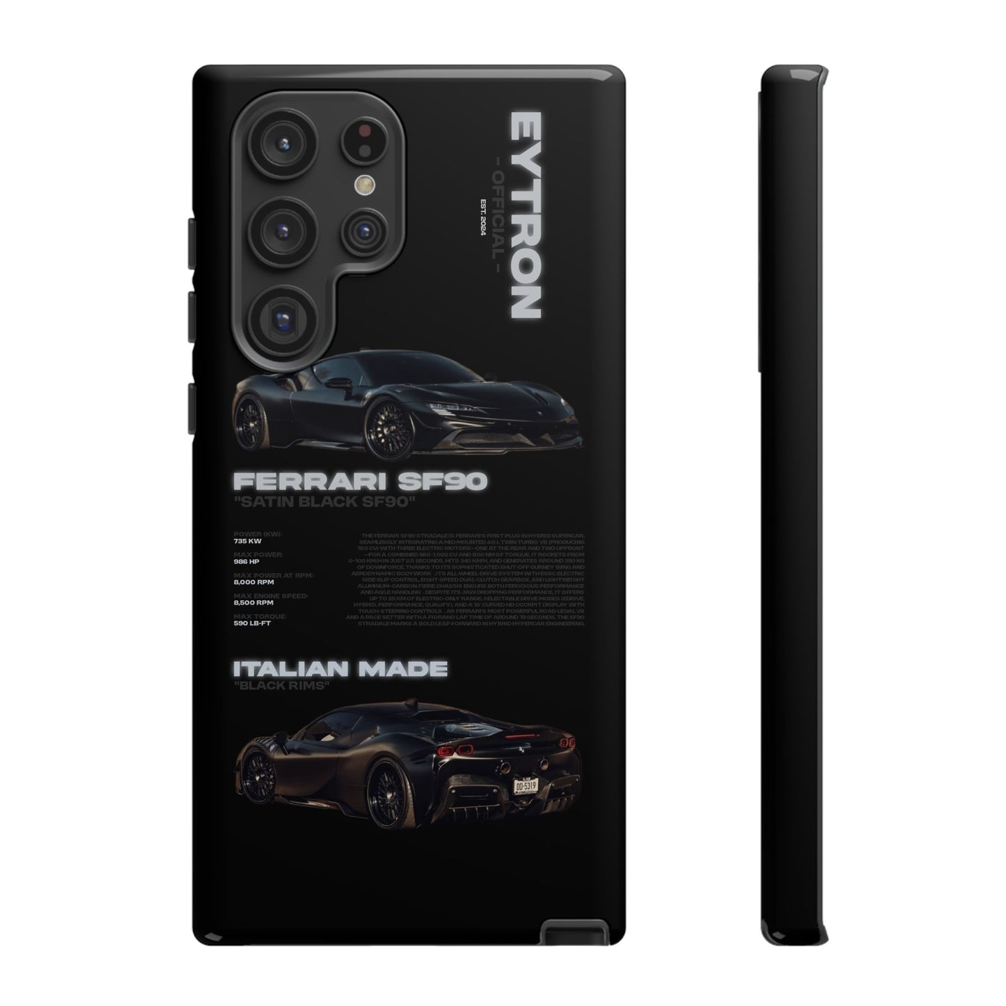 "Satin Black SF90" Sturdy Case