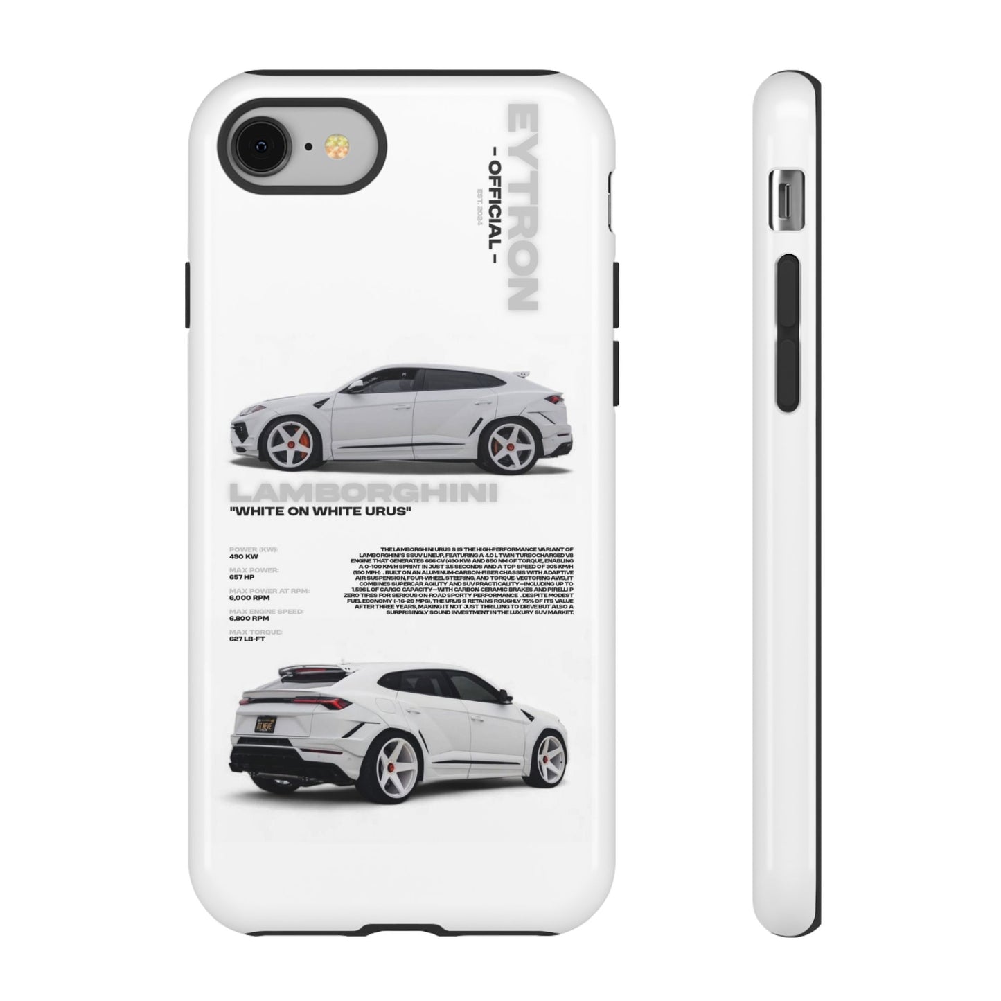 "White On White Urus" Sturdy Case