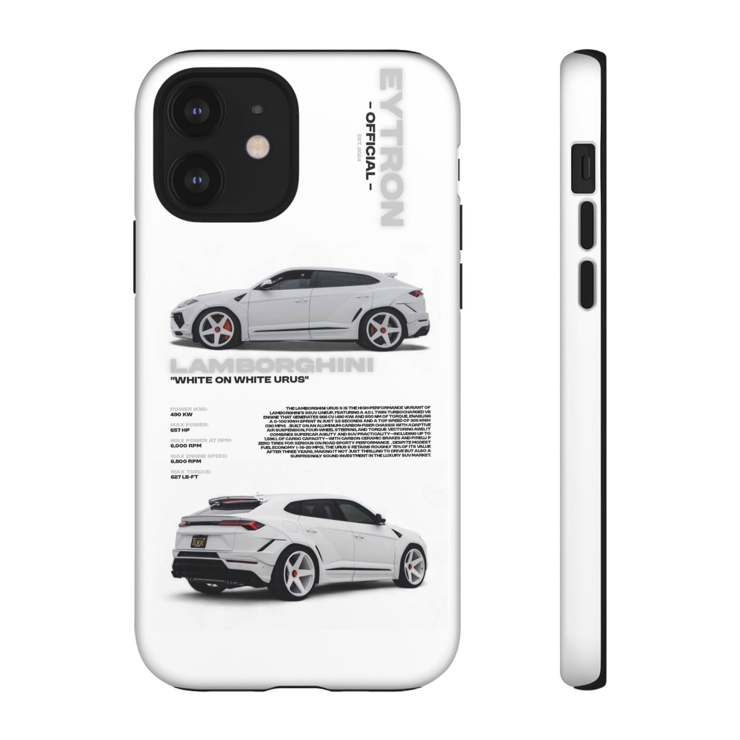 "White On White Urus" Sturdy Case
