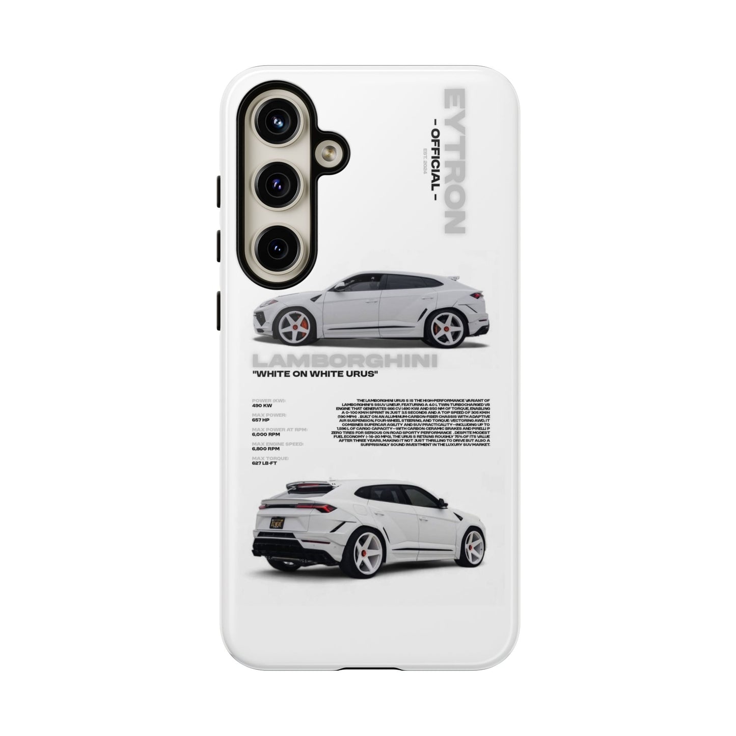 "White On White Urus" Sturdy Case
