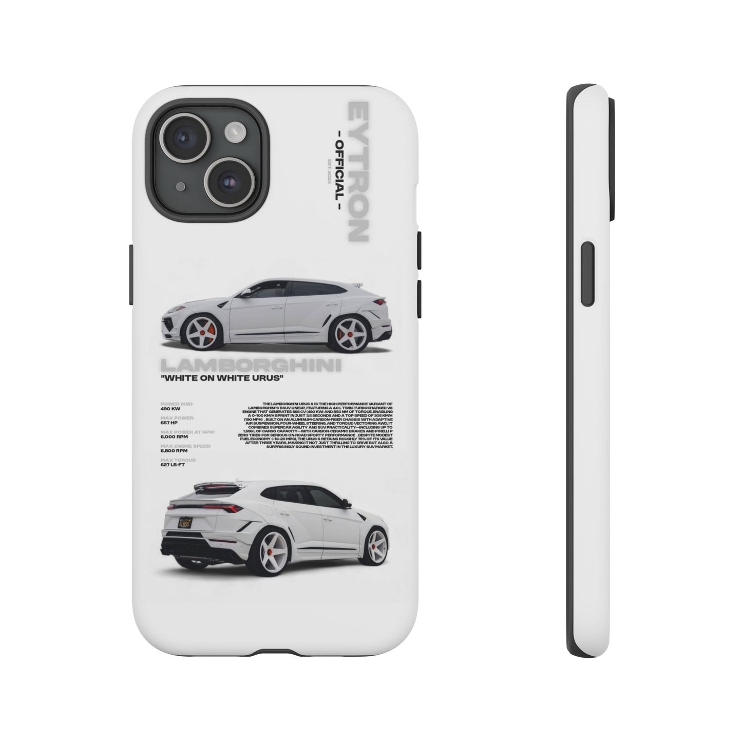 "White On White Urus" Sturdy Case