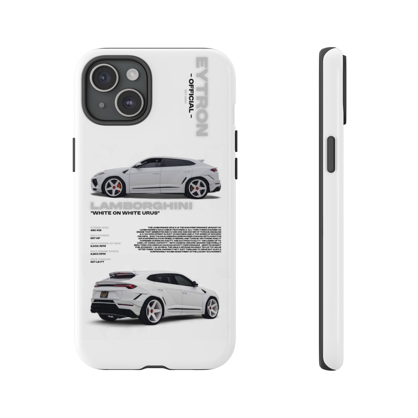 "White On White Urus" Sturdy Case