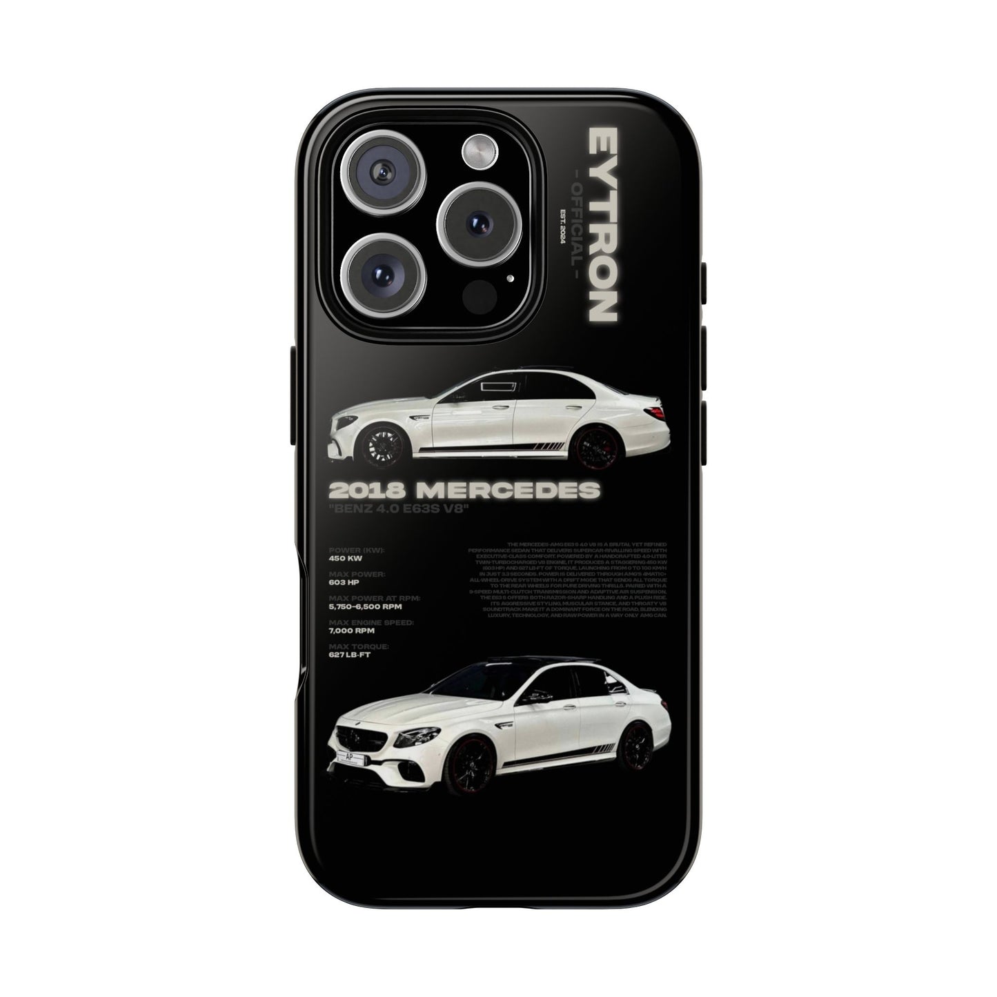"Benz 4.0 E63S V8" Sturdy Case