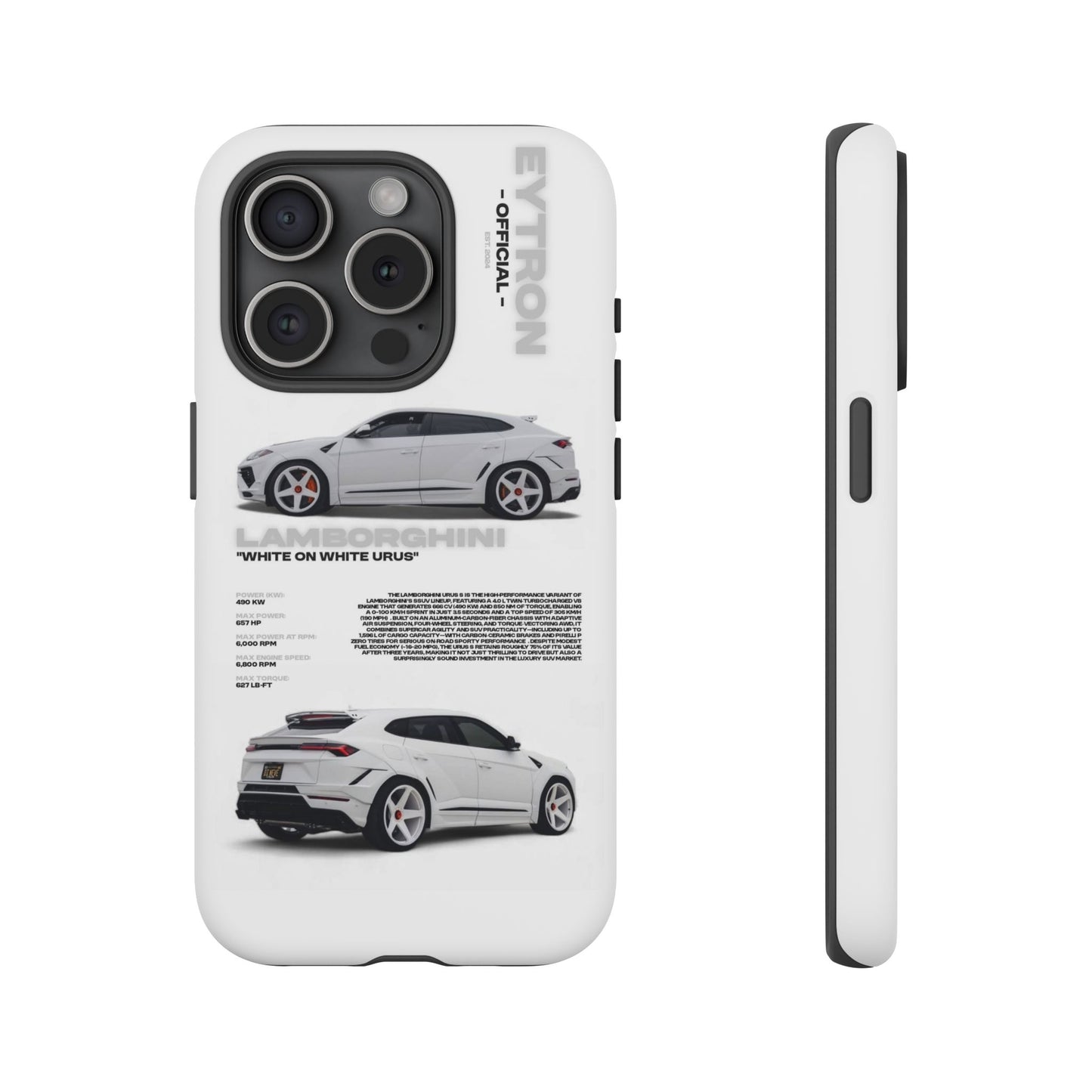 "White On White Urus" Sturdy Case