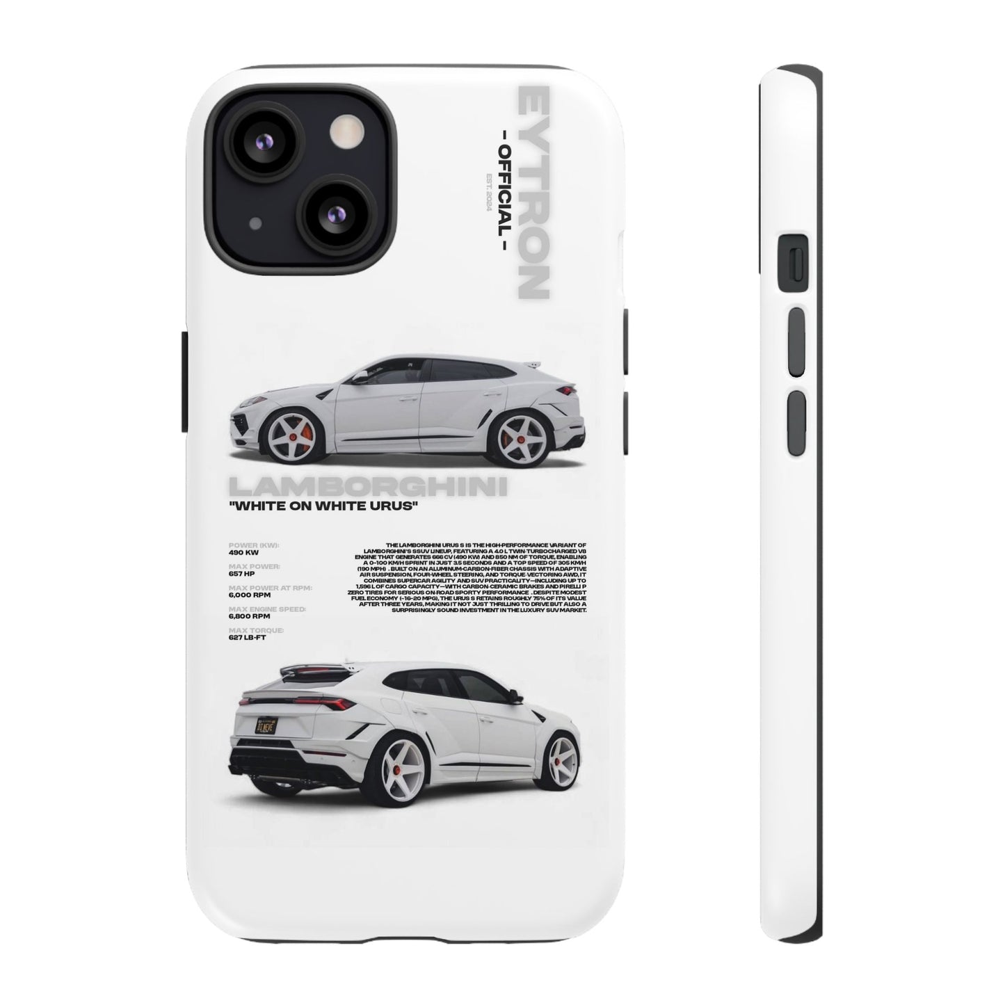 "White On White Urus" Sturdy Case