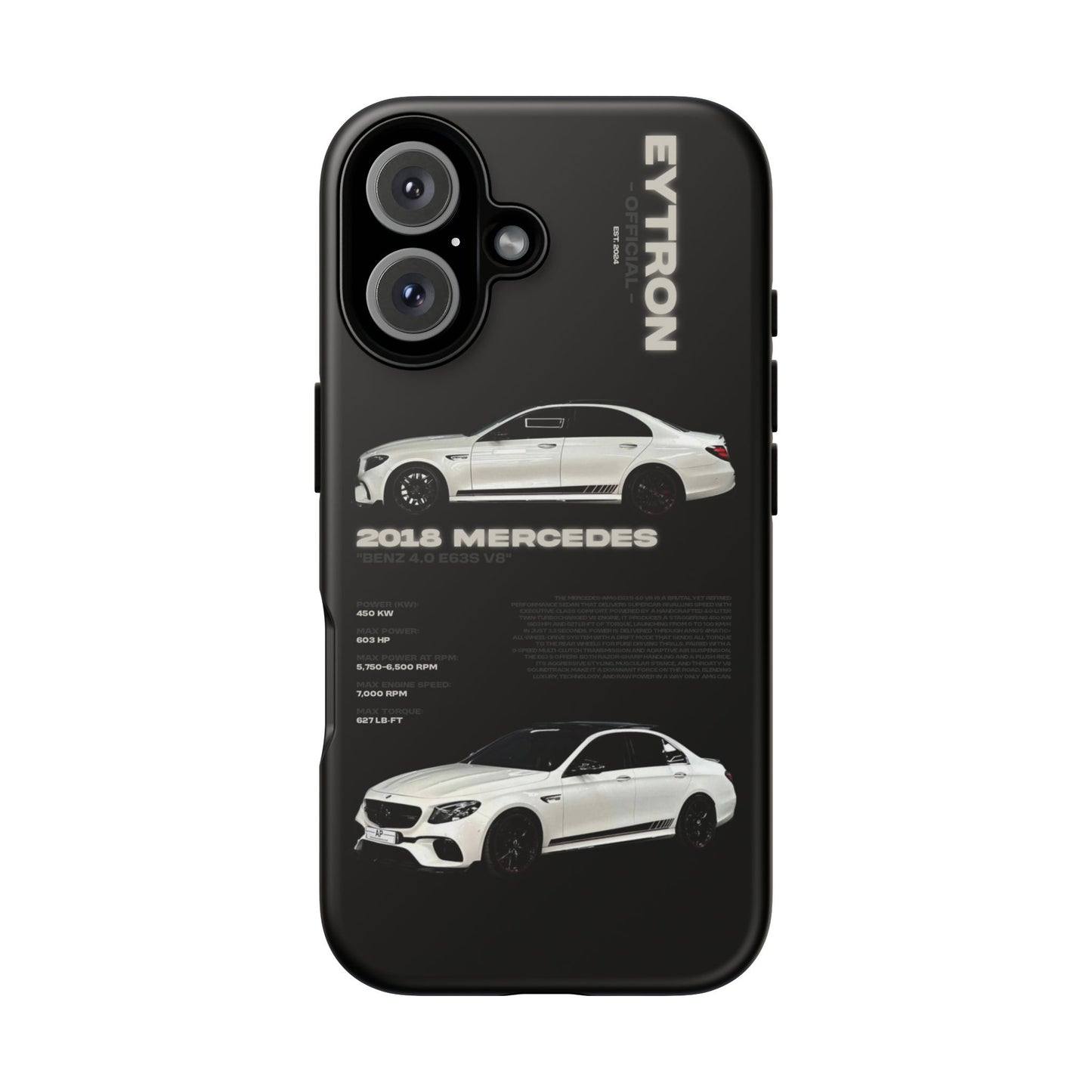 "Benz 4.0 E63S V8" Sturdy Case