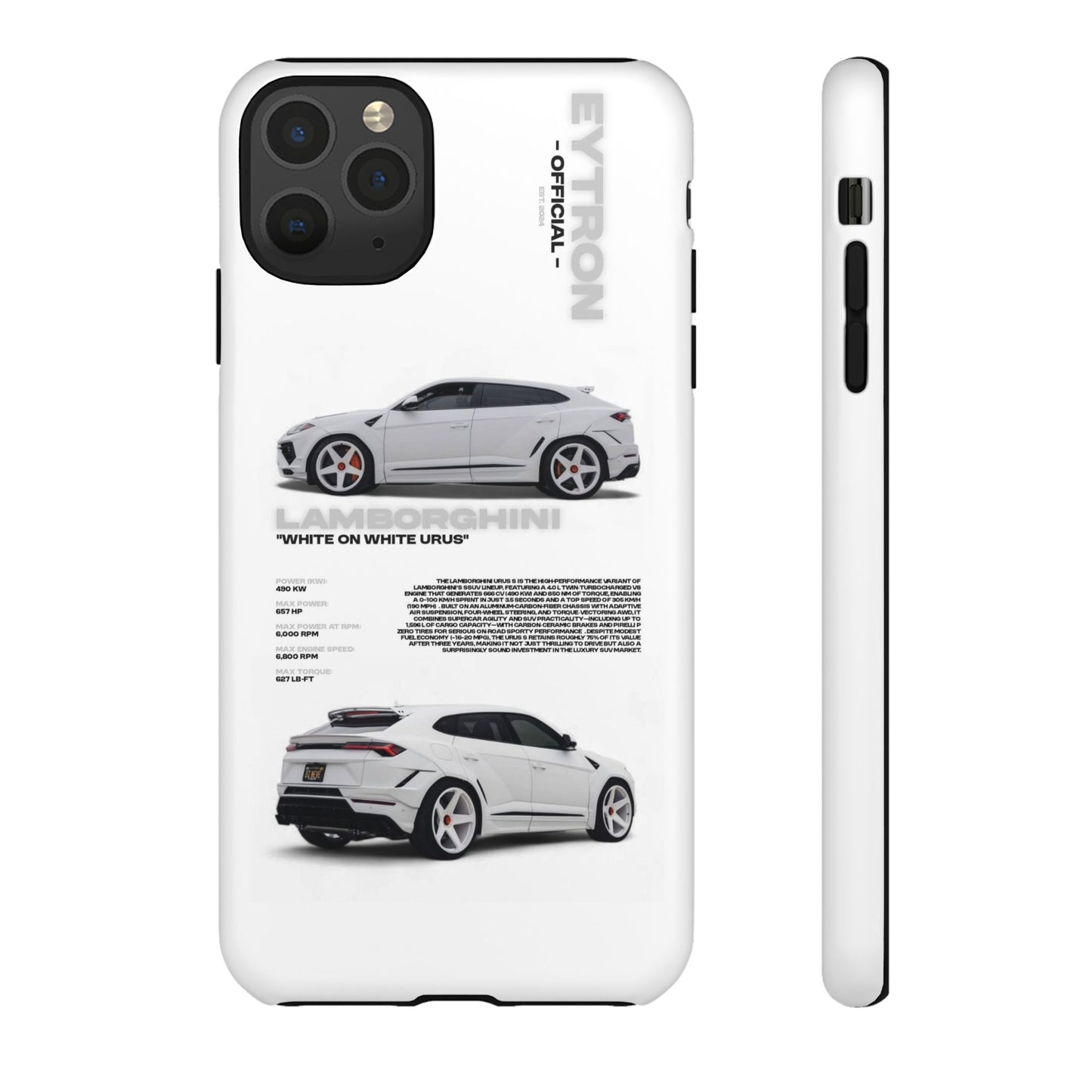 "White On White Urus" Sturdy Case