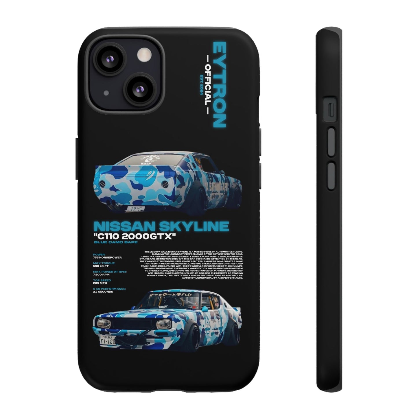 "Blue Camo Bape" Sturdy Case