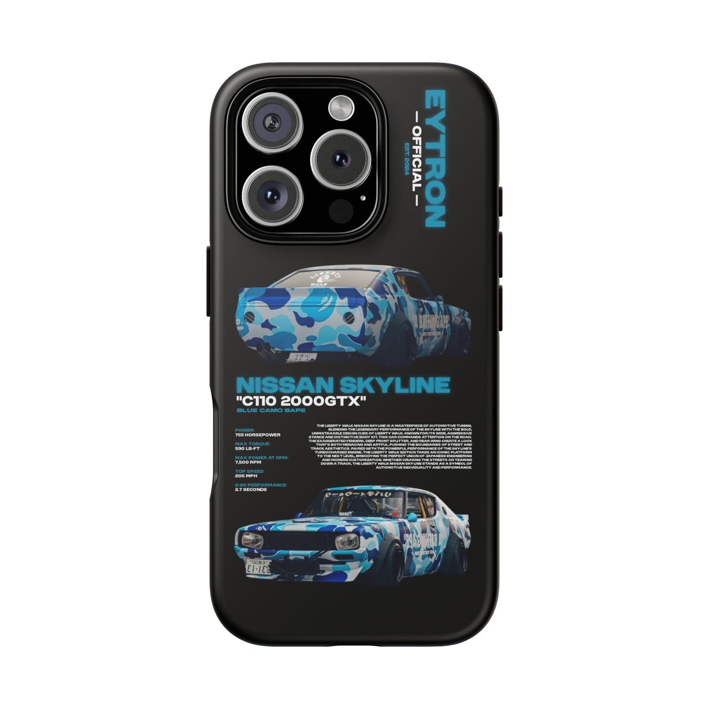 "Blue Camo Bape" Sturdy Case