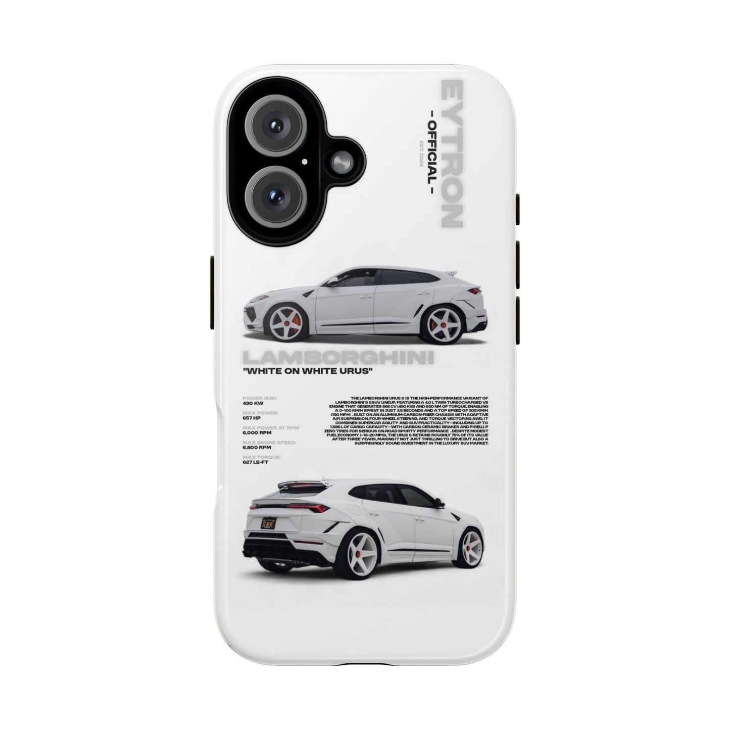 "White On White Urus" Sturdy Case