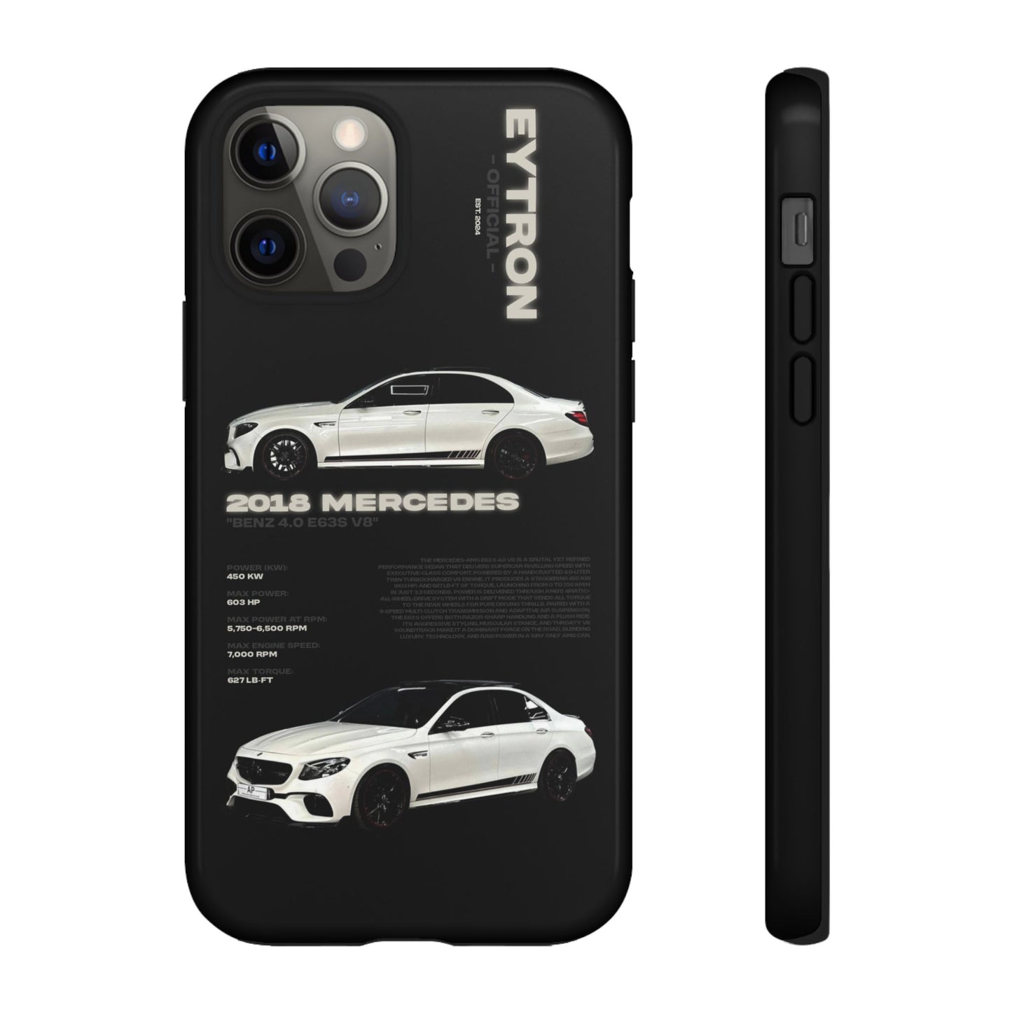 "Benz 4.0 E63S V8" Sturdy Case