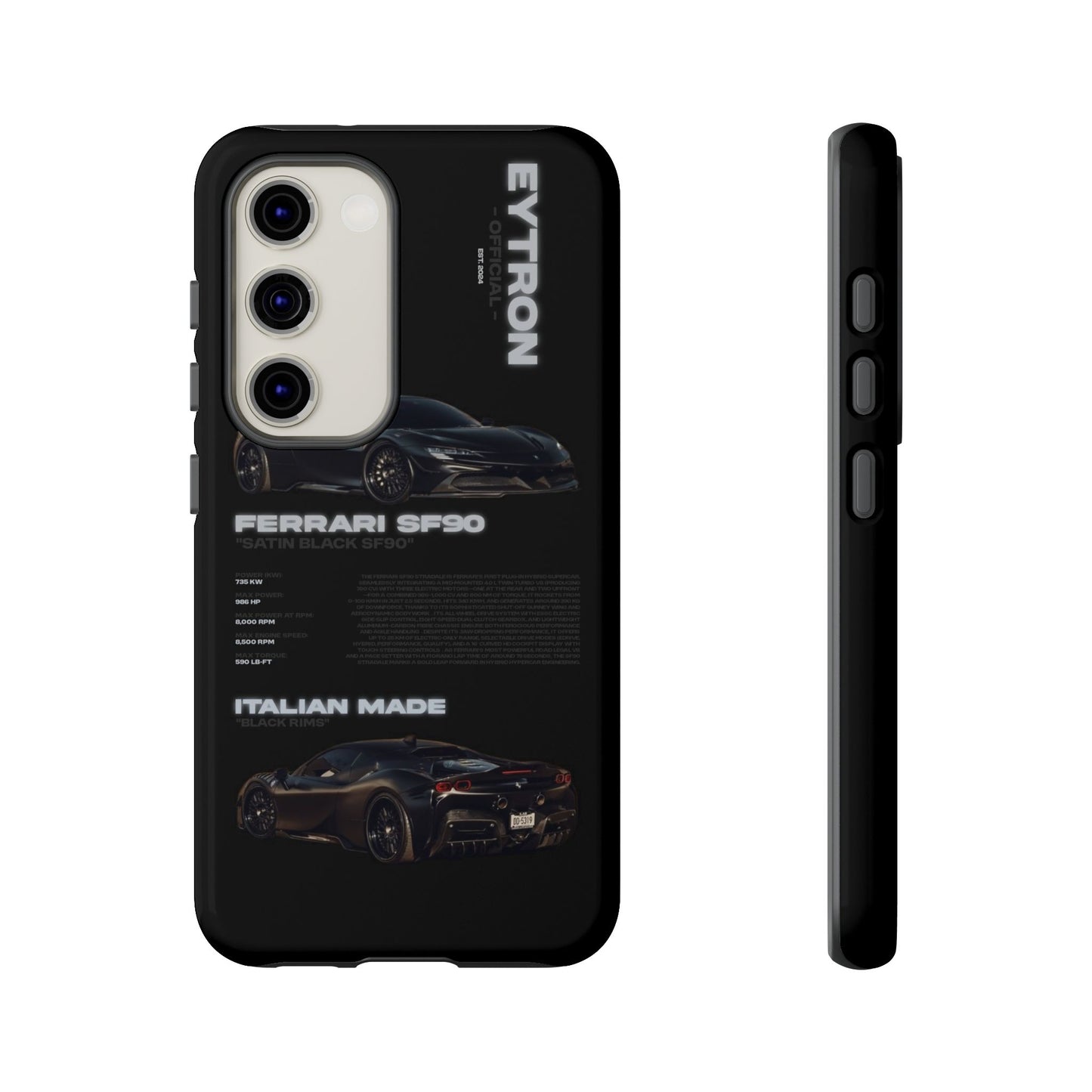 "Satin Black SF90" Sturdy Case