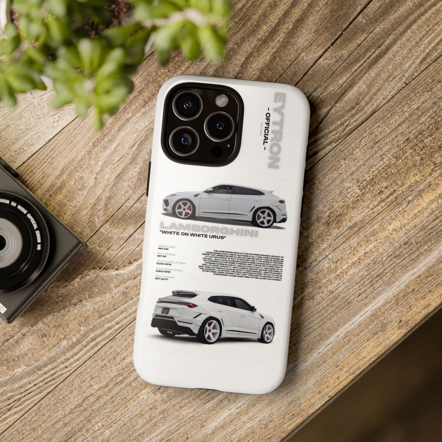 "White On White Urus" Sturdy Case