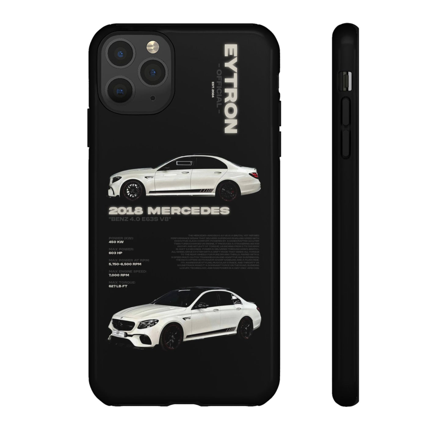 "Benz 4.0 E63S V8" Sturdy Case