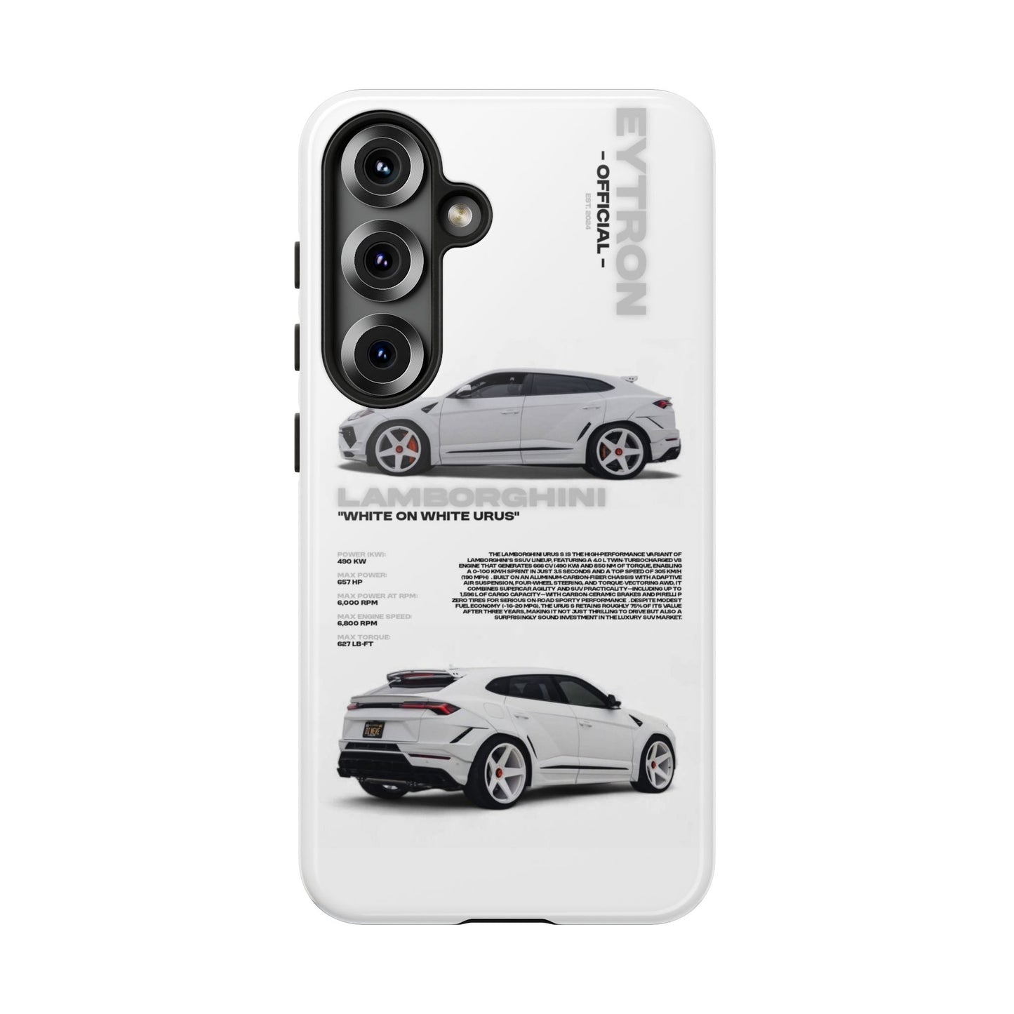 "White On White Urus" Sturdy Case