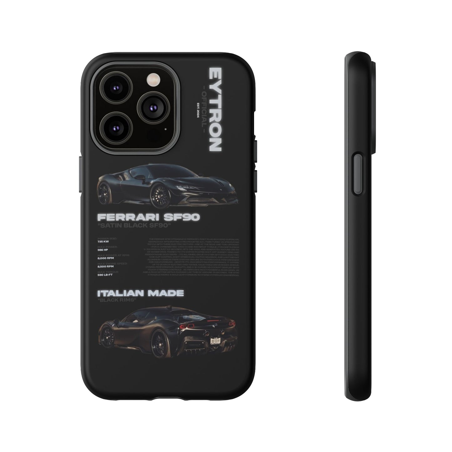 "Satin Black SF90" Sturdy Case