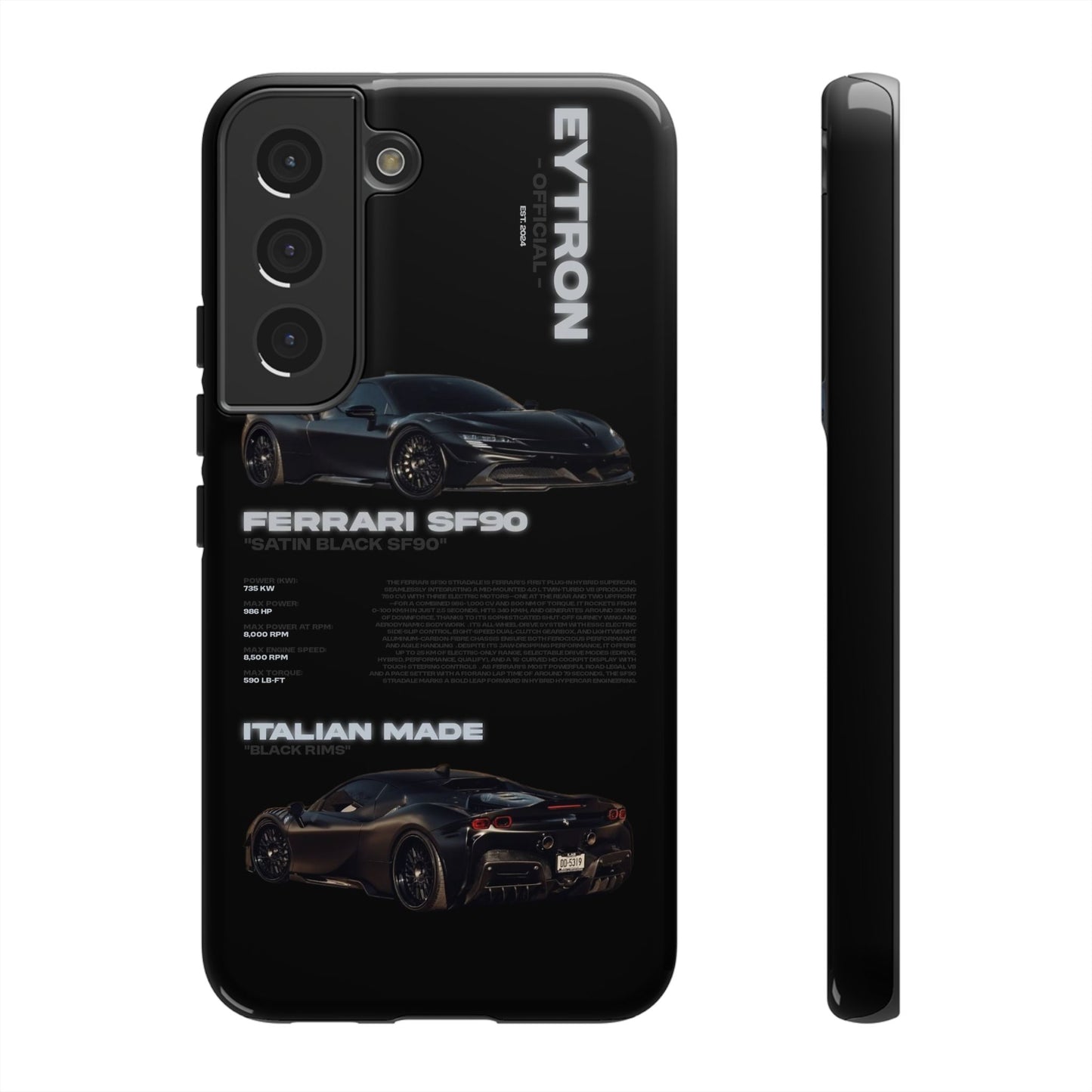 "Satin Black SF90" Sturdy Case