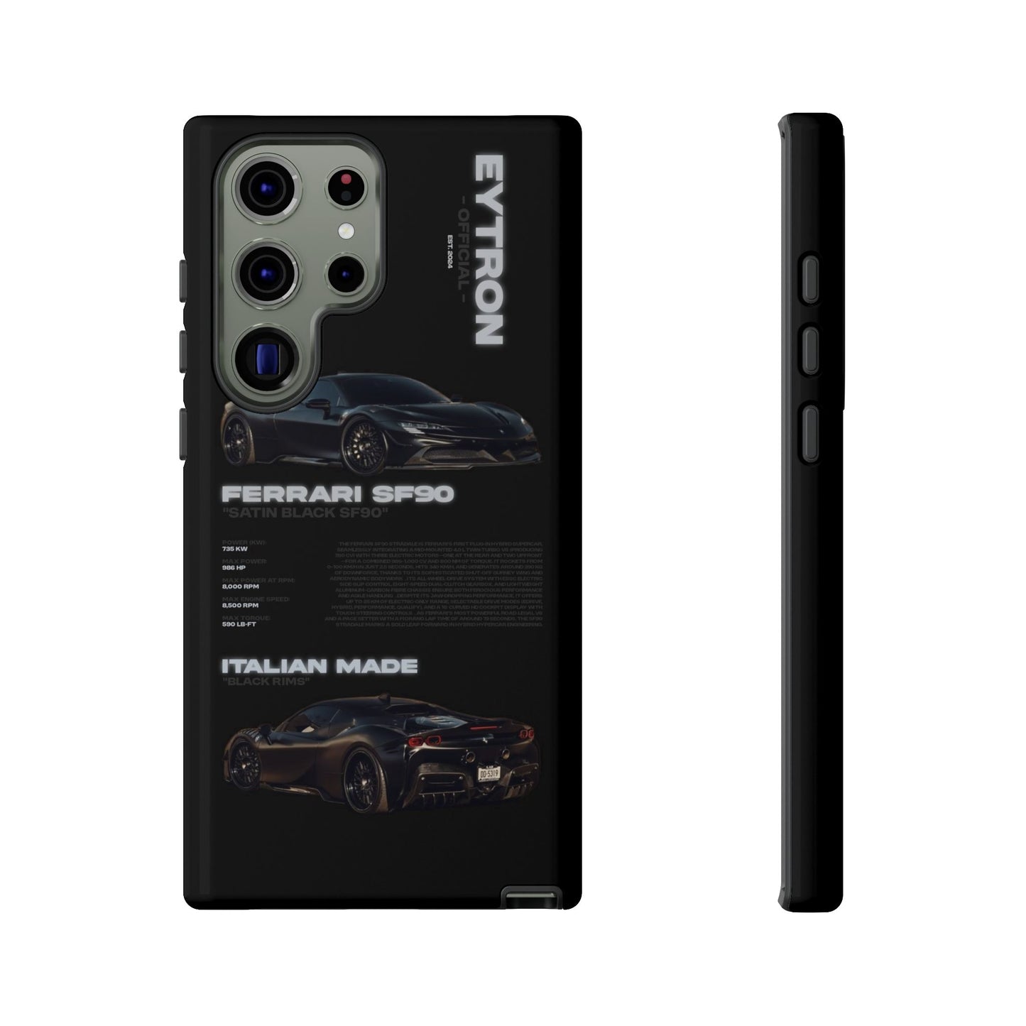 "Satin Black SF90" Sturdy Case