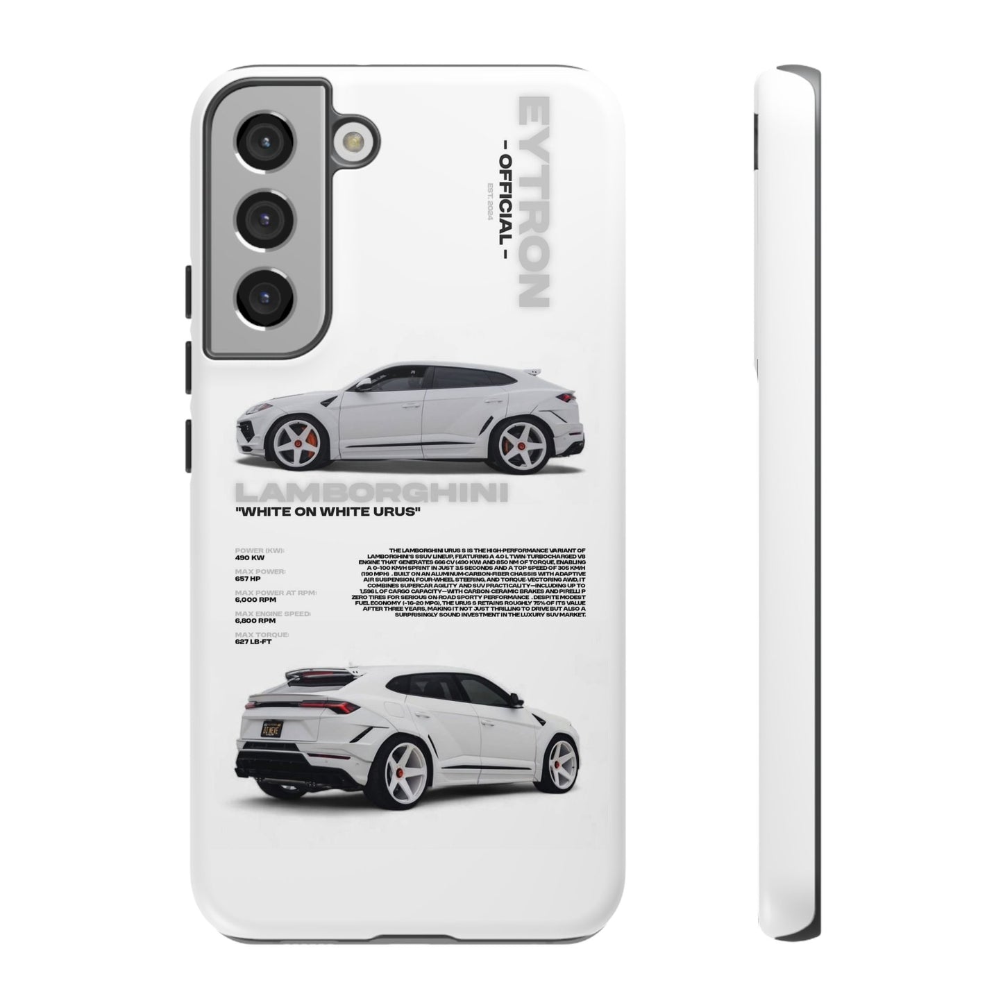 "White On White Urus" Sturdy Case
