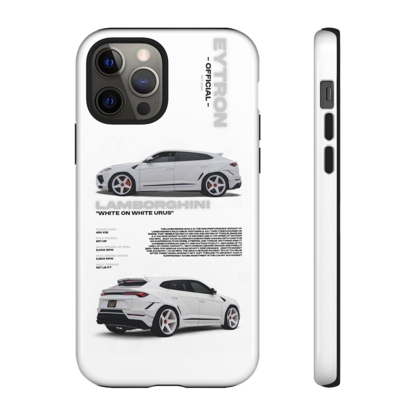 "White On White Urus" Sturdy Case
