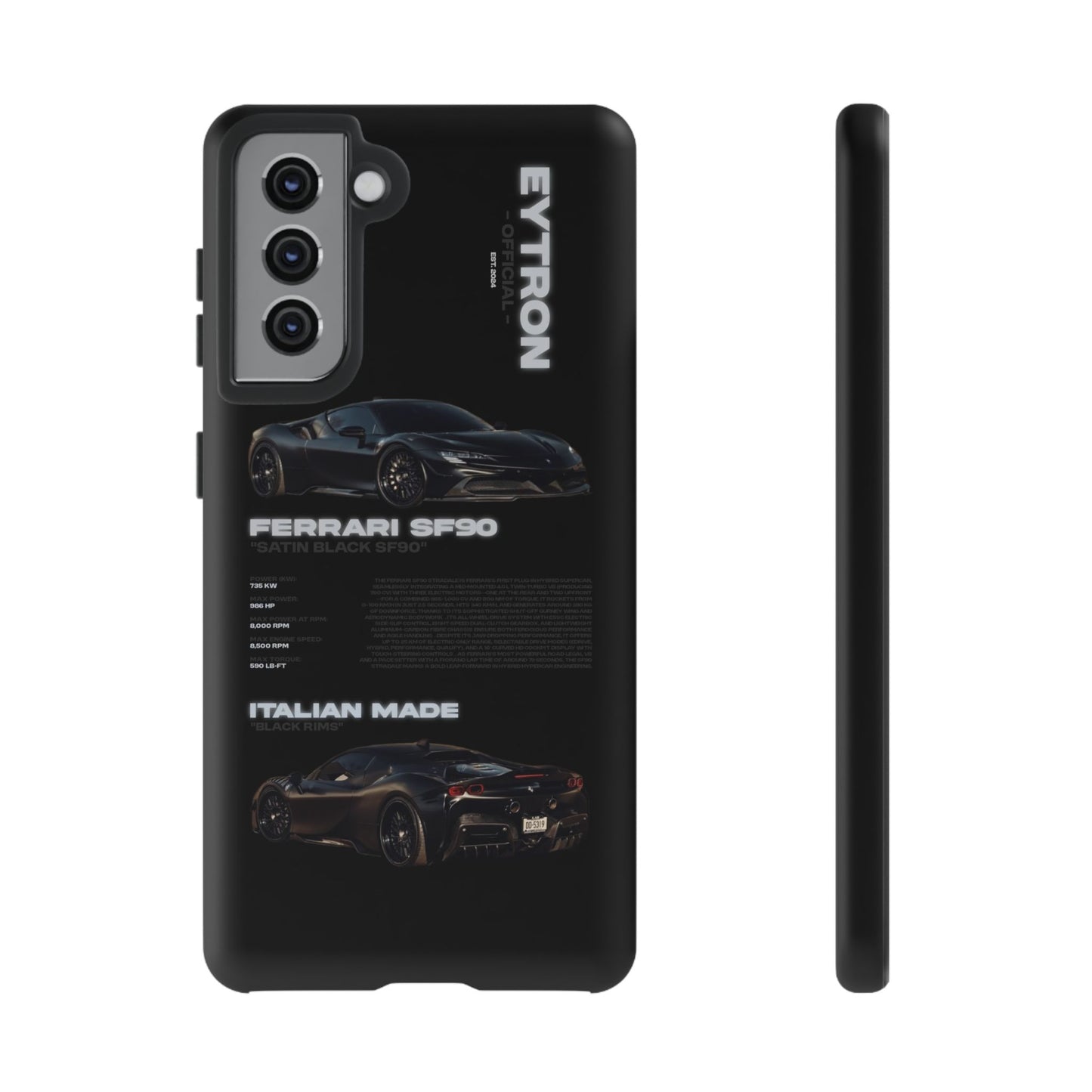 "Satin Black SF90" Sturdy Case