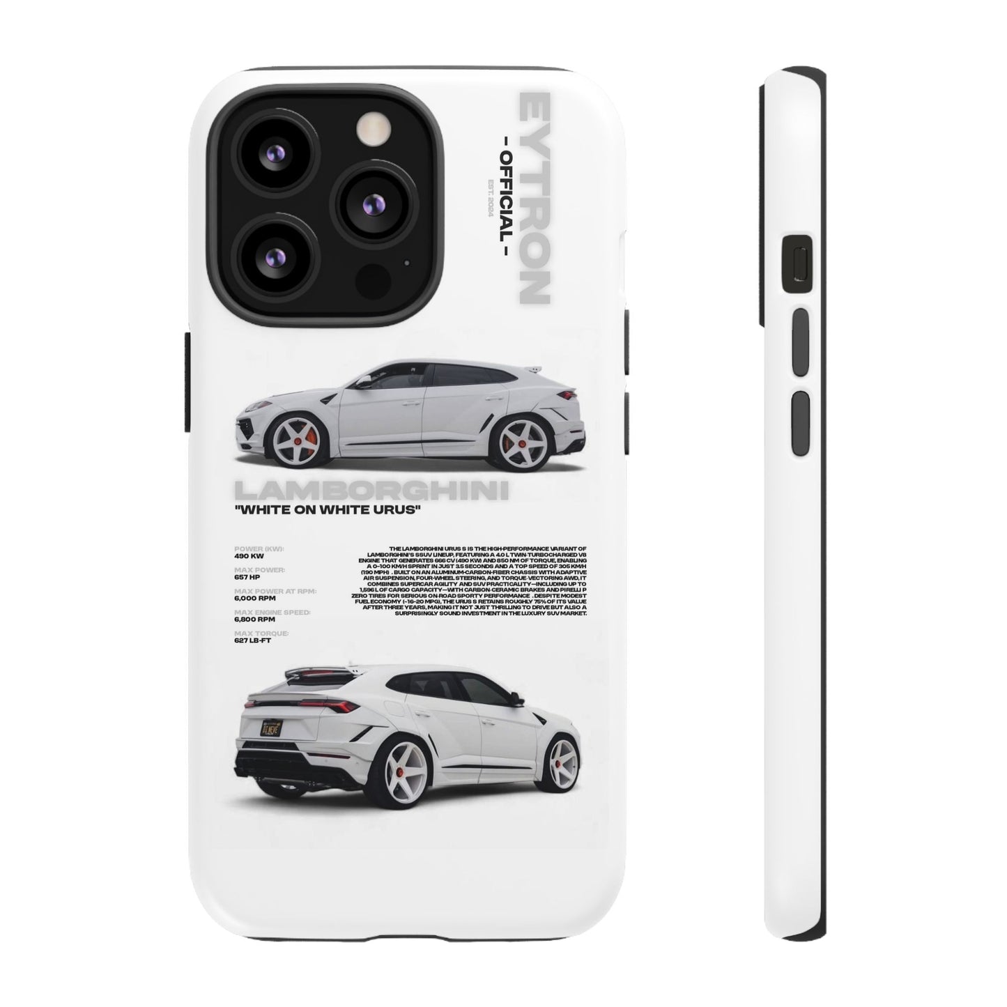 "White On White Urus" Sturdy Case