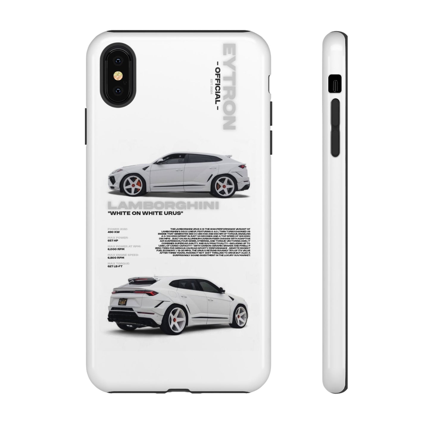 "White On White Urus" Sturdy Case