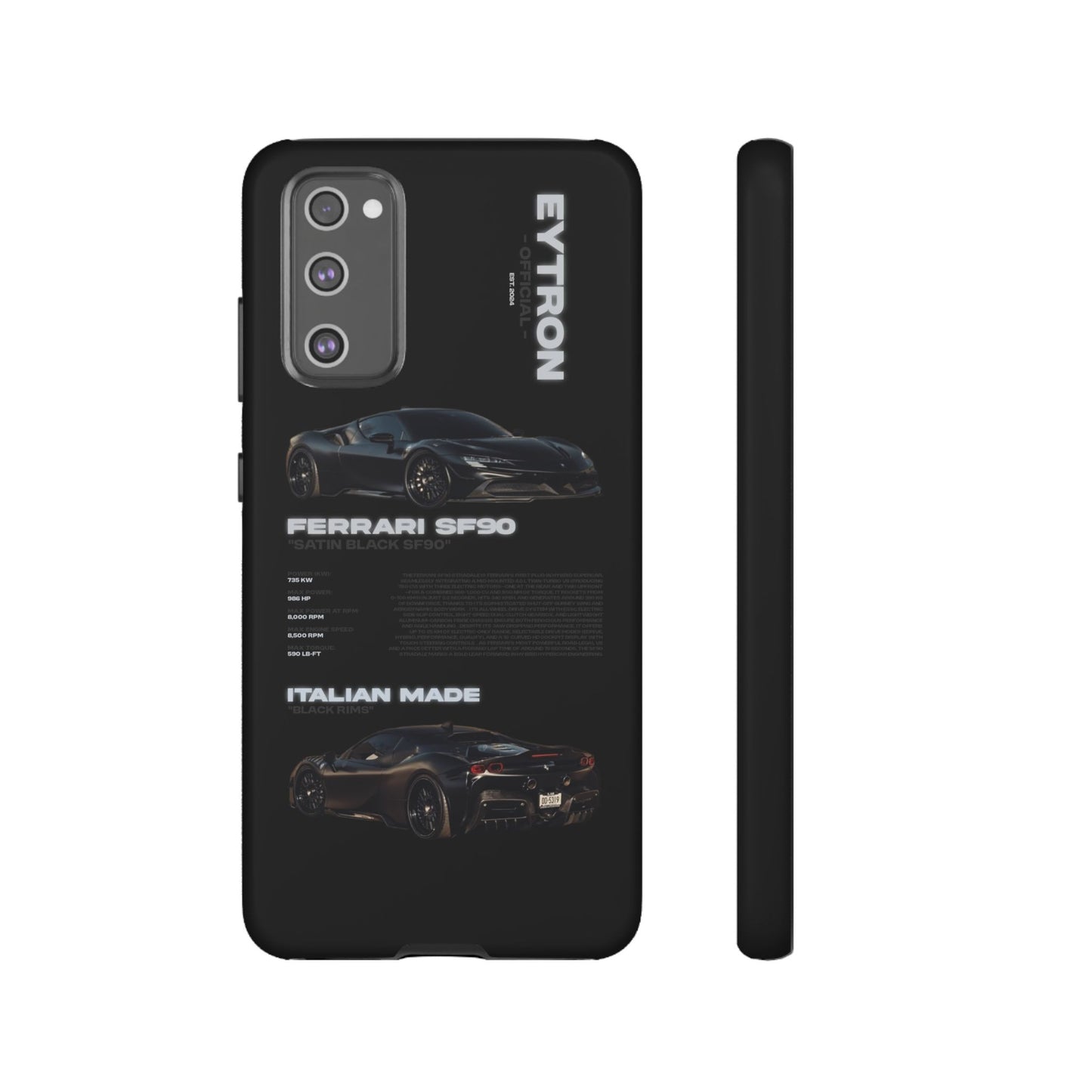 "Satin Black SF90" Sturdy Case