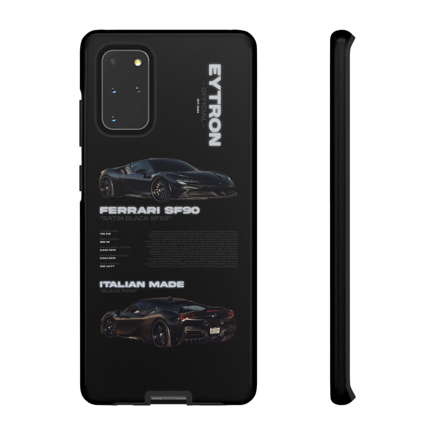 "Satin Black SF90" Sturdy Case