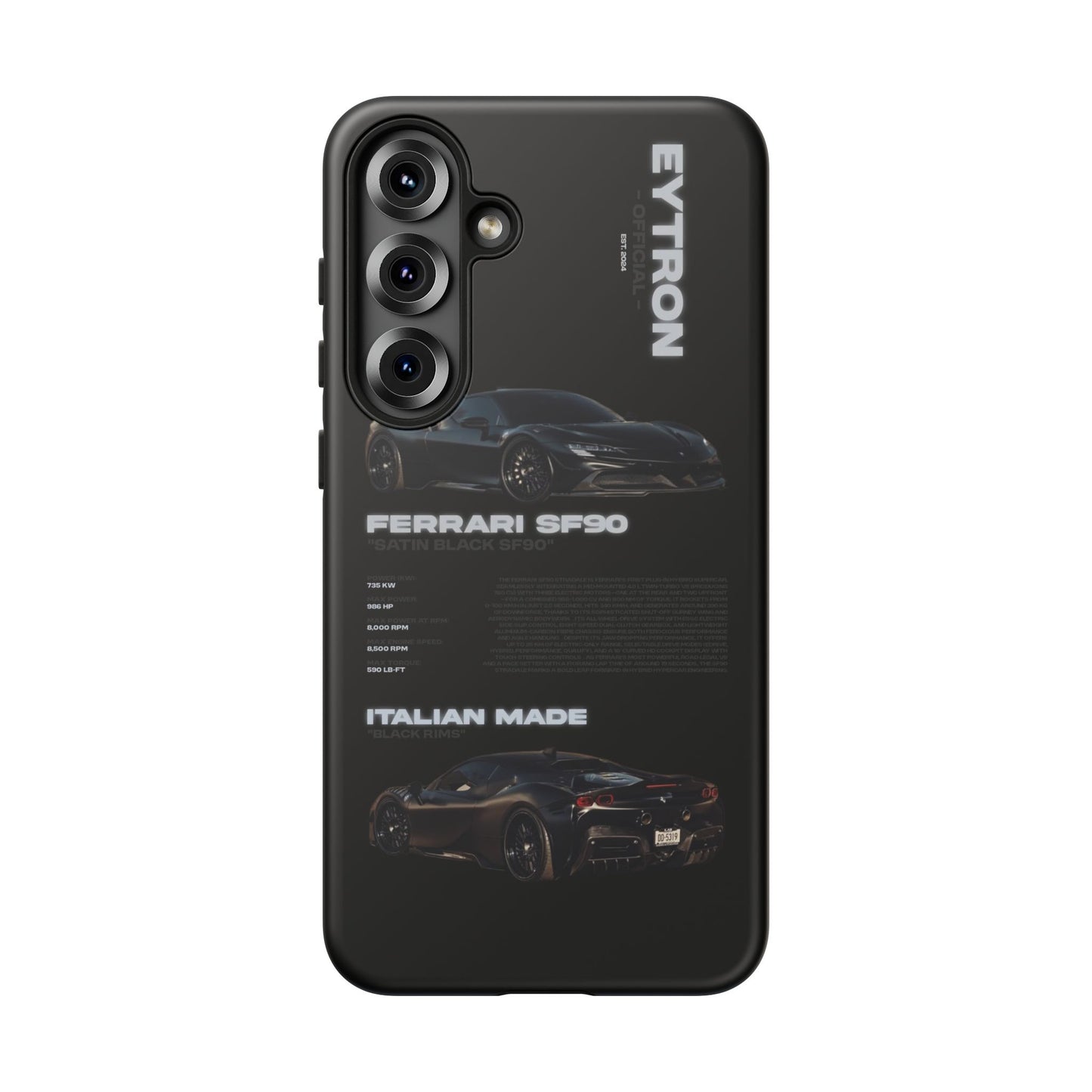 "Satin Black SF90" Sturdy Case