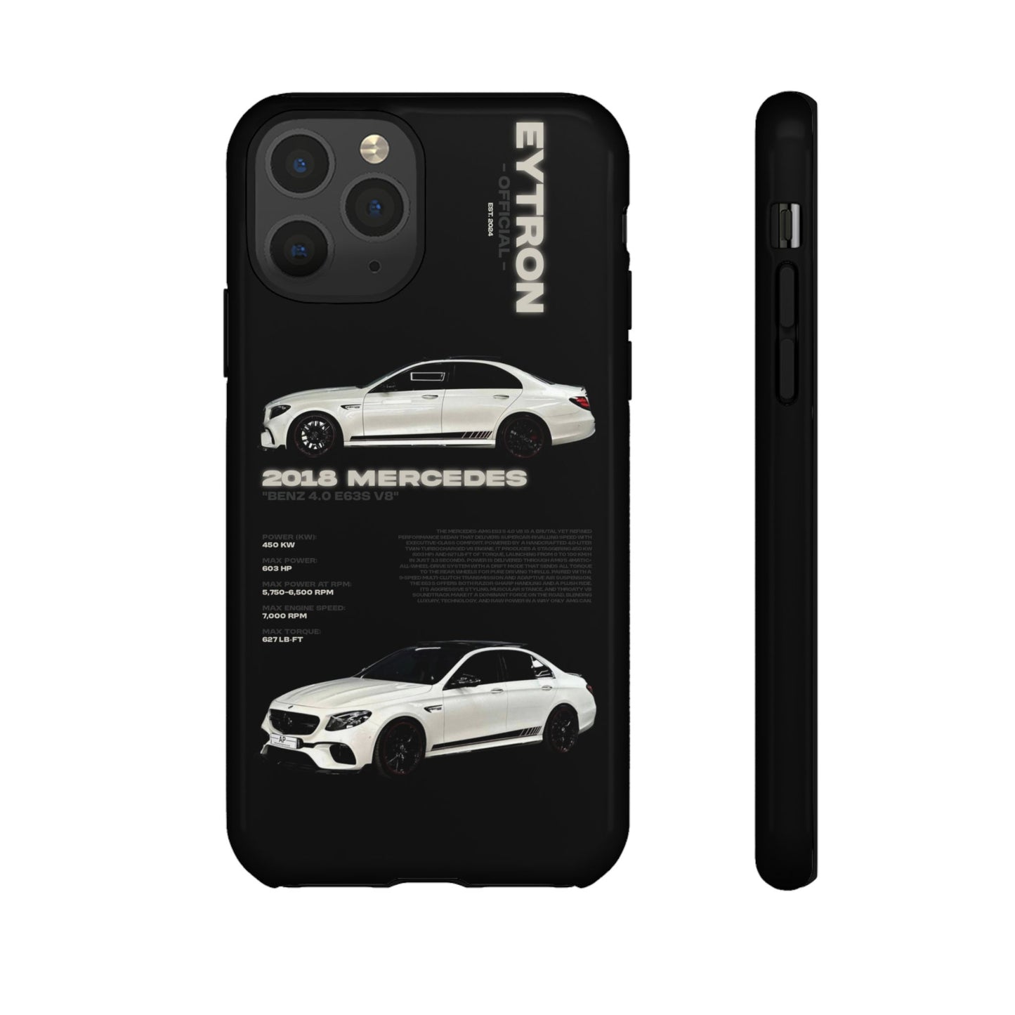 "Benz 4.0 E63S V8" Sturdy Case