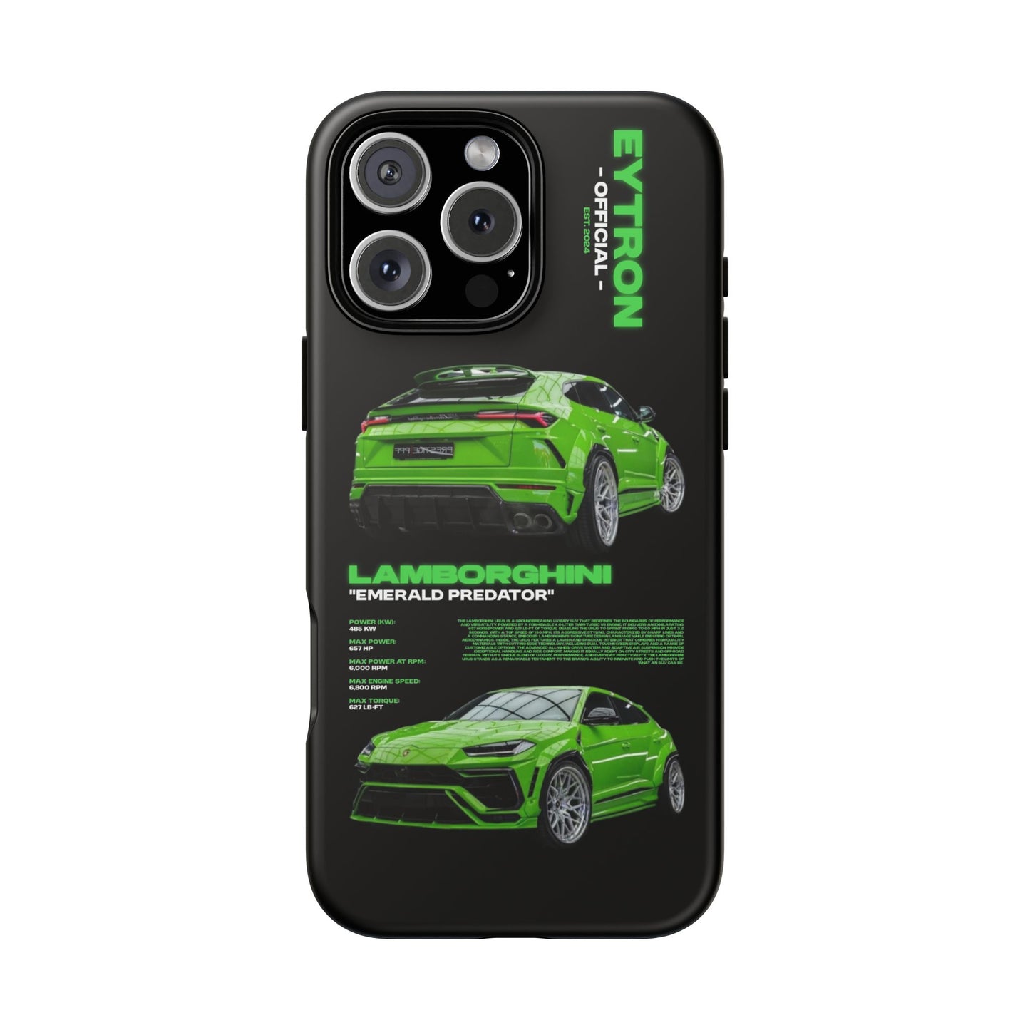 "Emerald Predator" Sturdy Case