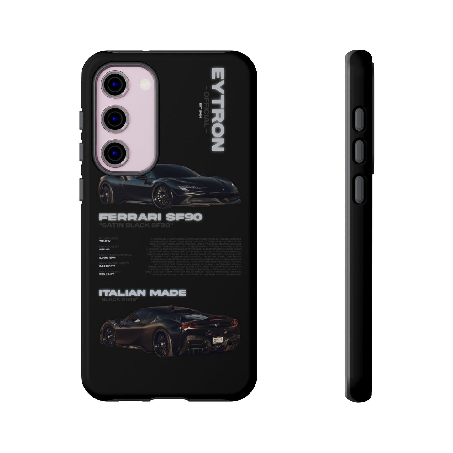 "Satin Black SF90" Sturdy Case