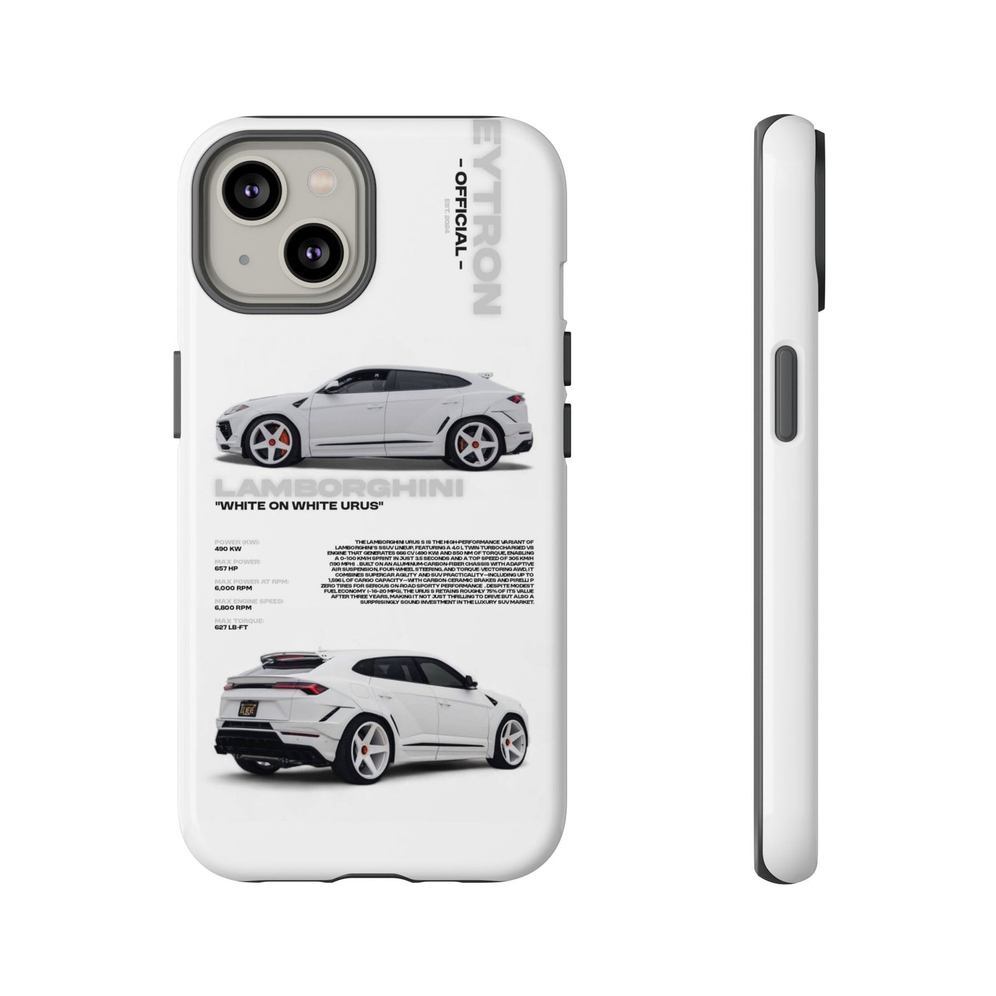 "White On White Urus" Sturdy Case