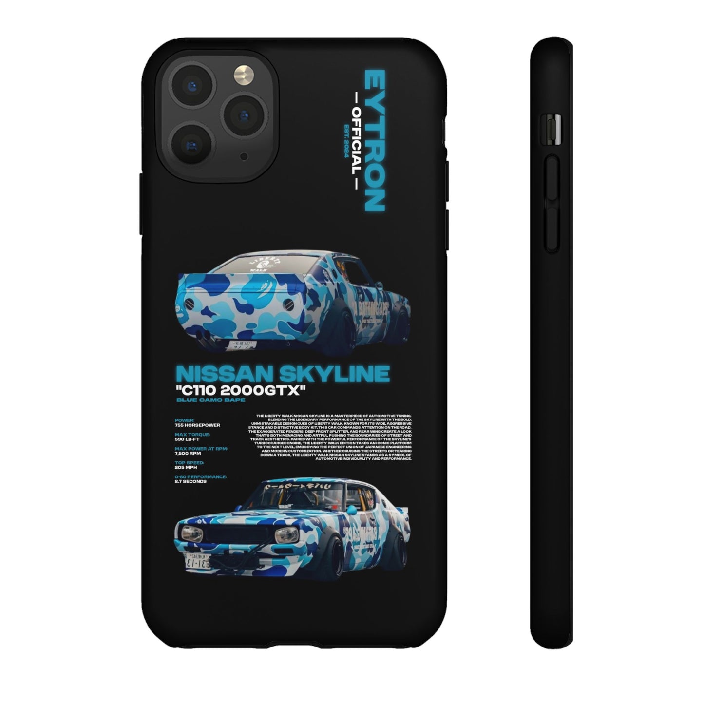 "Blue Camo Bape" Sturdy Case