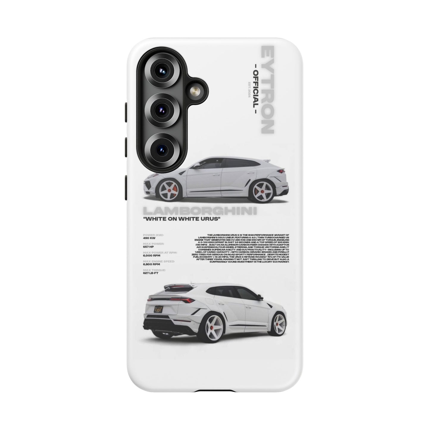 "White On White Urus" Sturdy Case