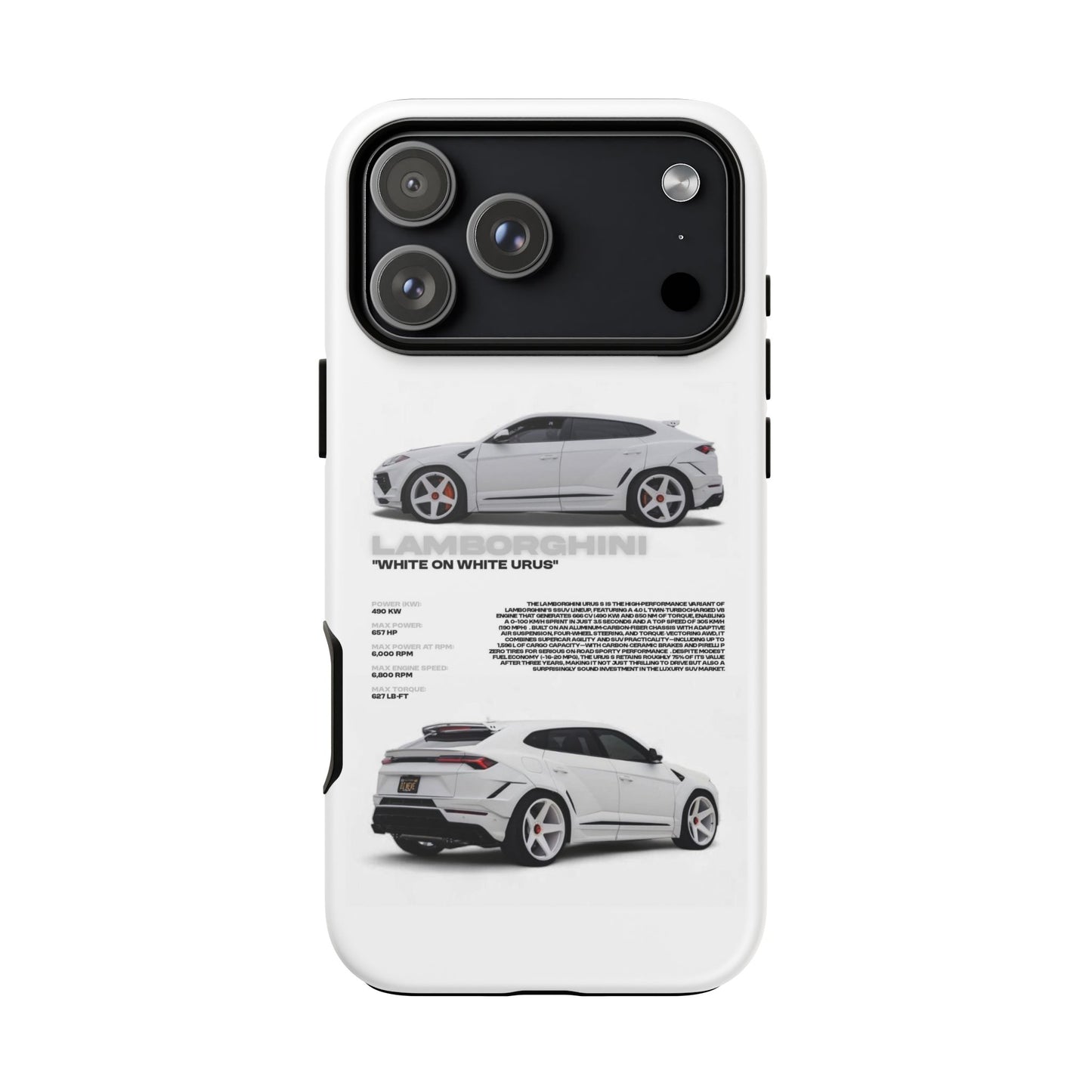 "White On White Urus" Sturdy Case