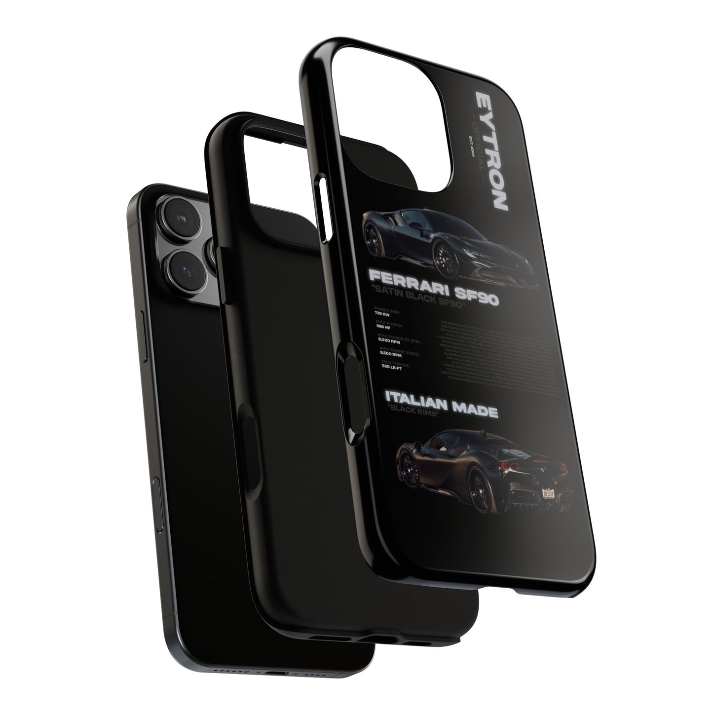 "Satin Black SF90" Sturdy Case