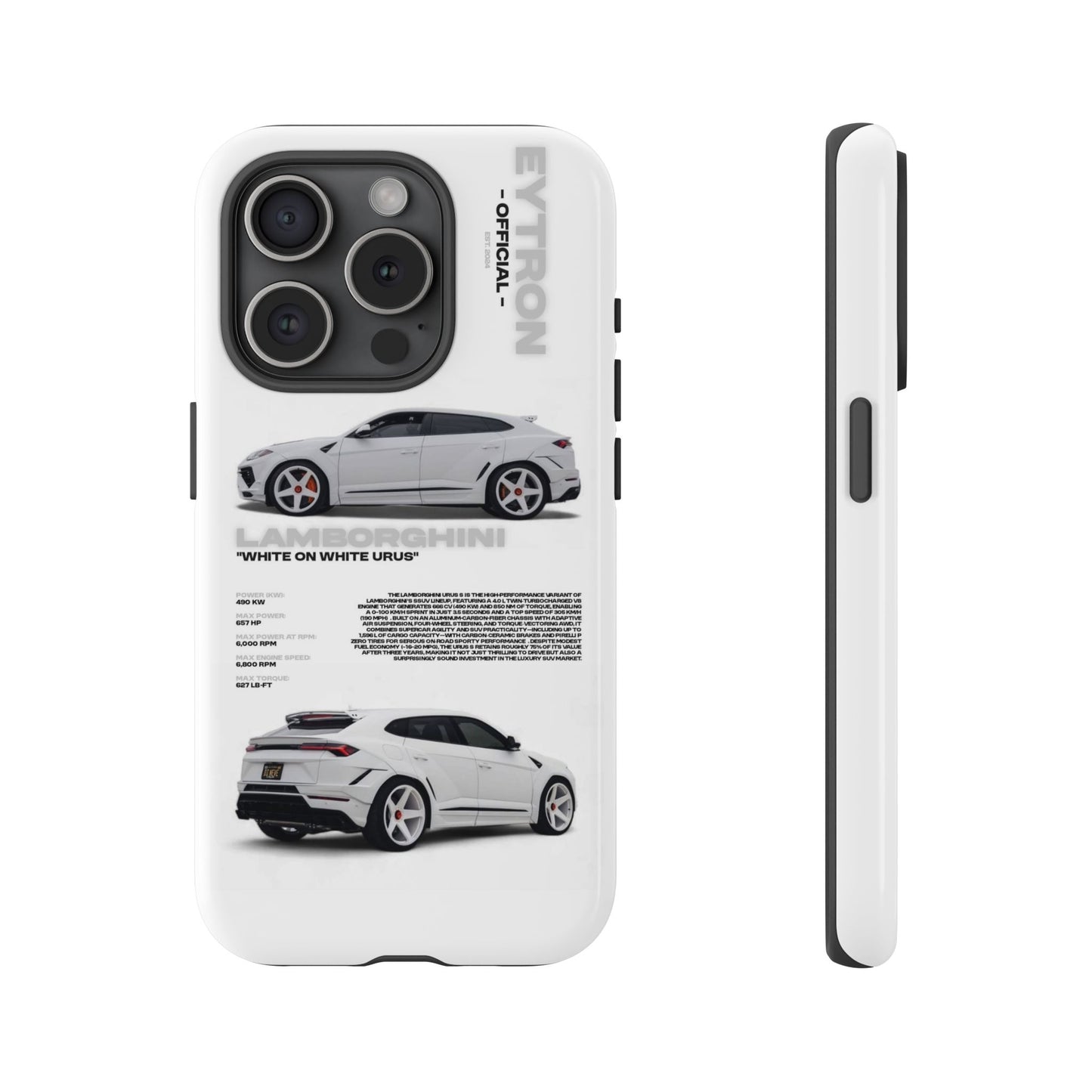 "White On White Urus" Sturdy Case