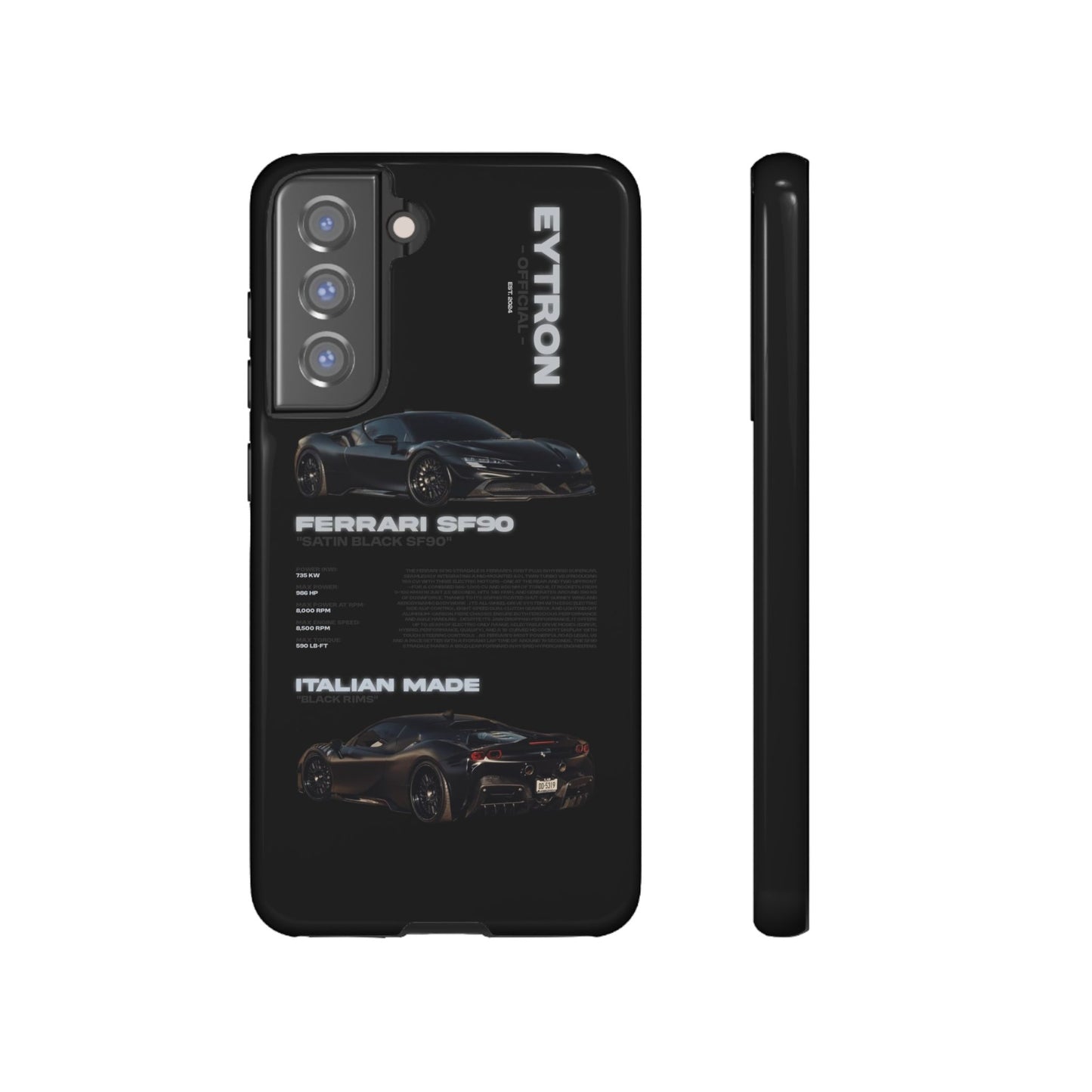 "Satin Black SF90" Sturdy Case