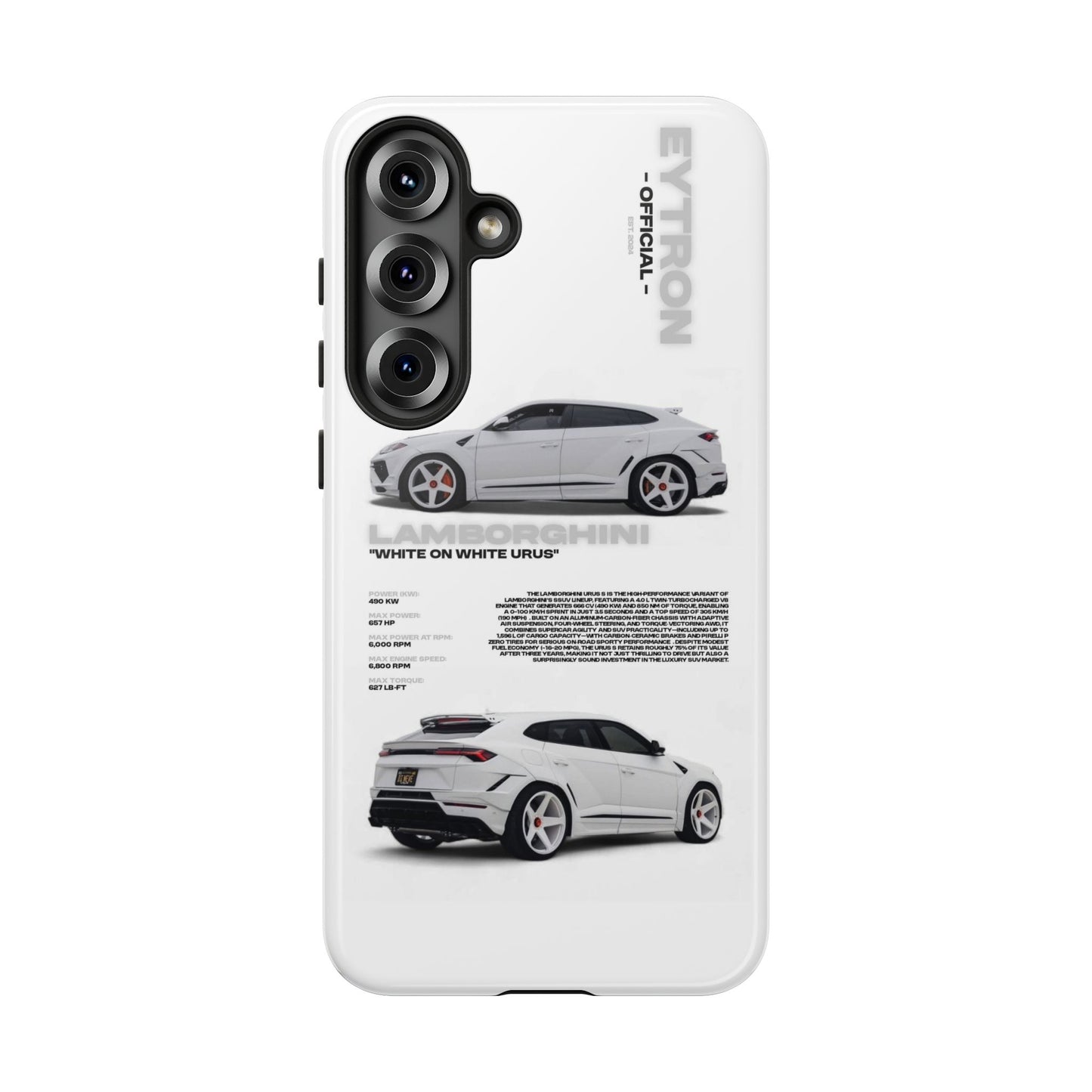 "White On White Urus" Sturdy Case