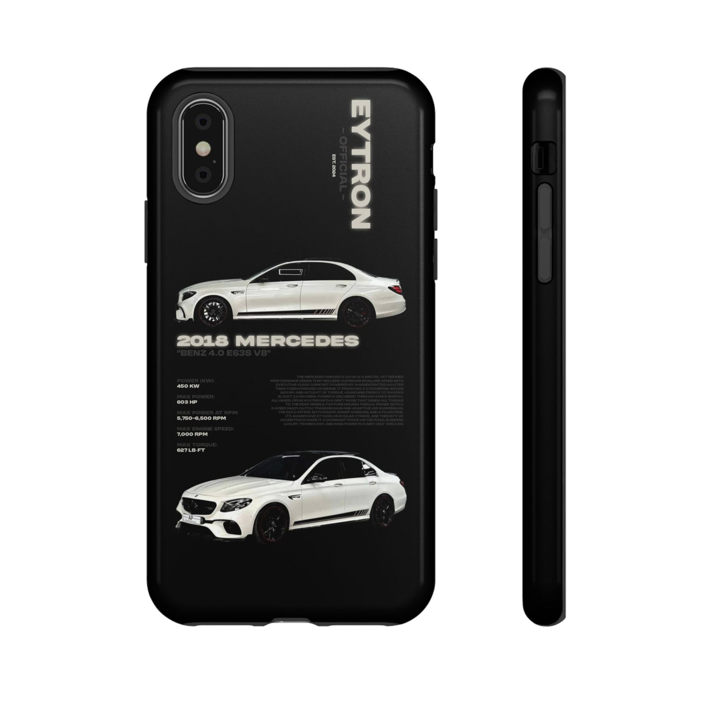 "Benz 4.0 E63S V8" Sturdy Case