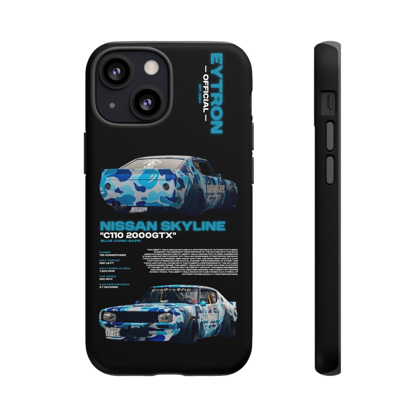 "Blue Camo Bape" Sturdy Case