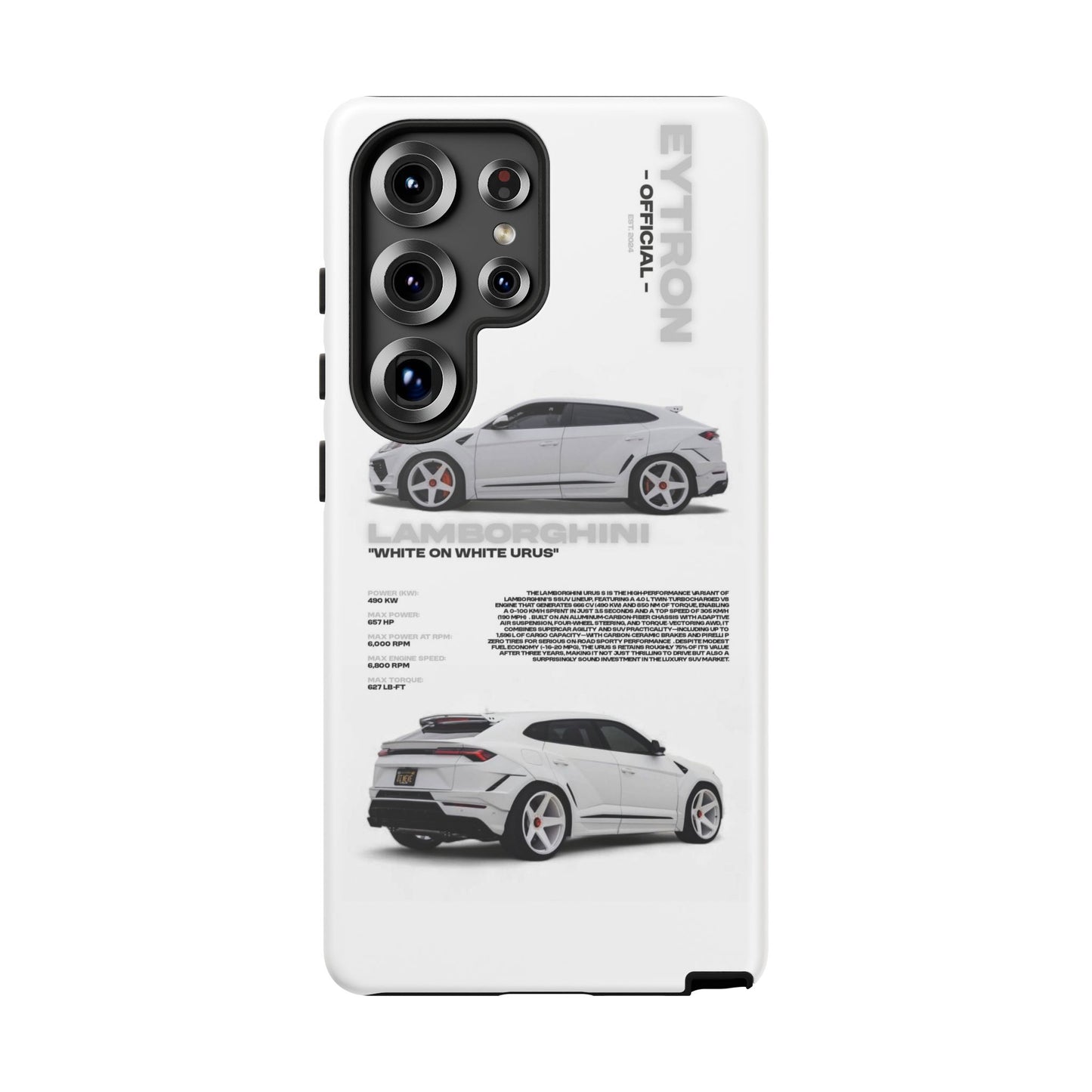 "White On White Urus" Sturdy Case