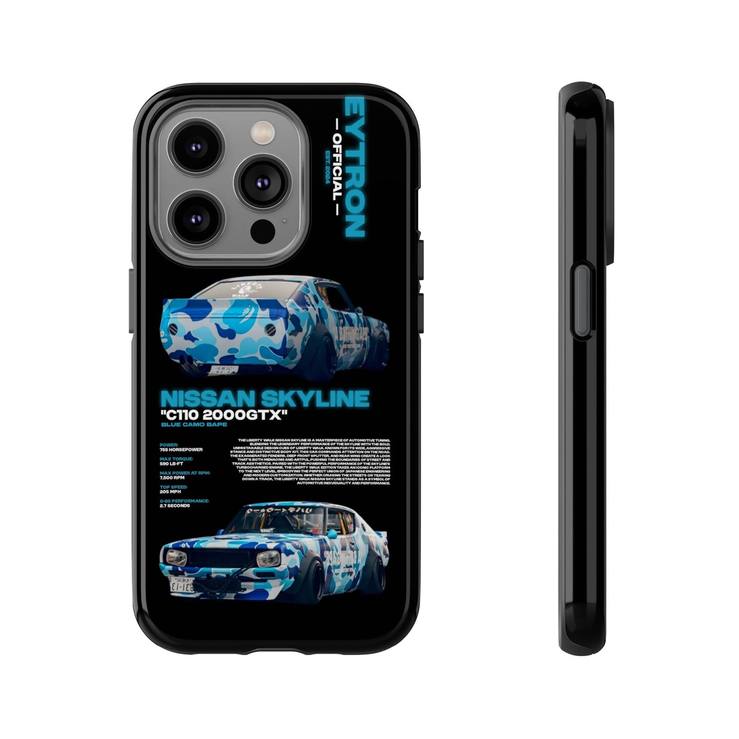 "Blue Camo Bape" Sturdy Case