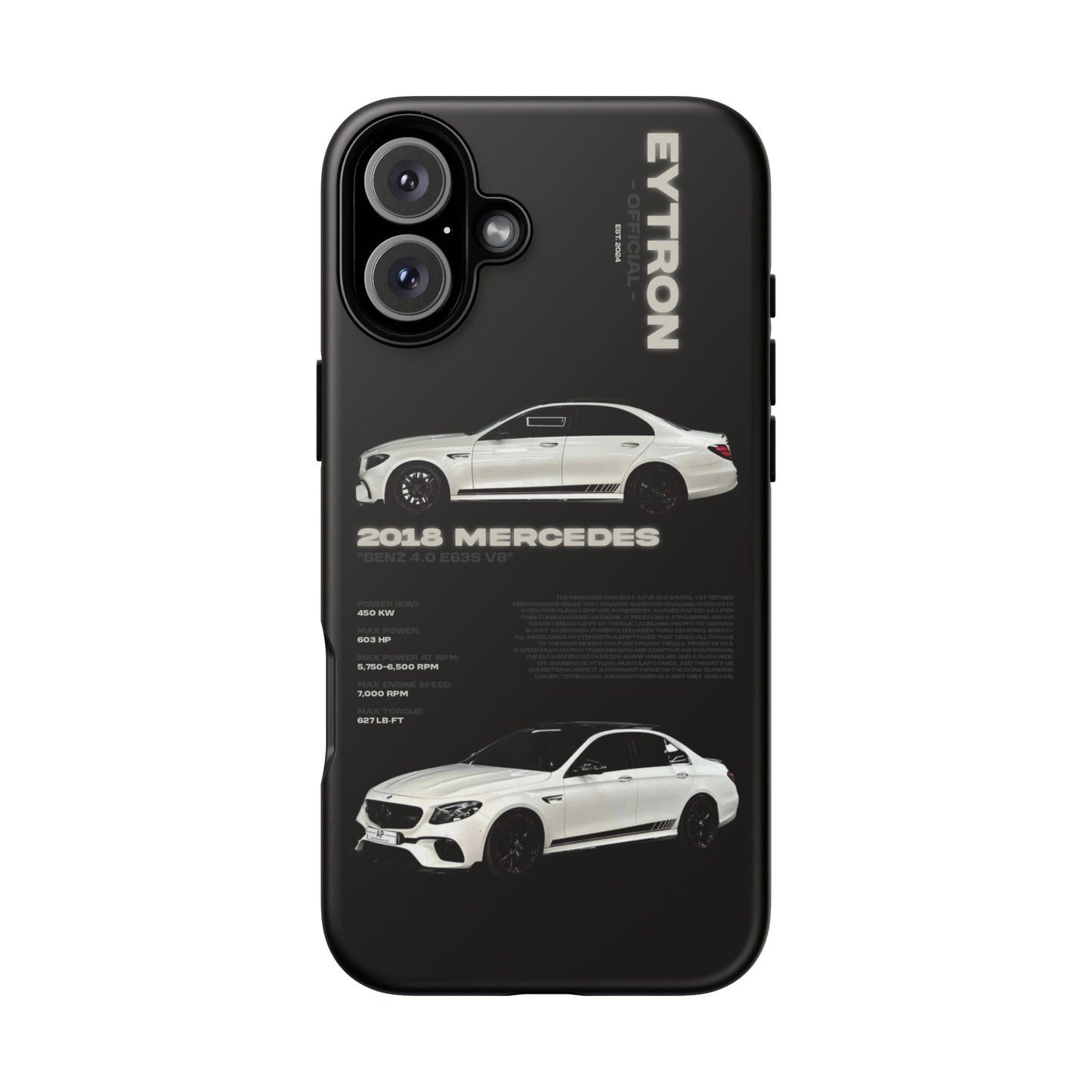 "Benz 4.0 E63S V8" Sturdy Case