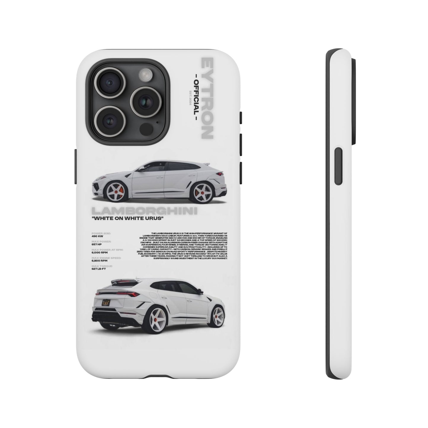 "White On White Urus" Sturdy Case