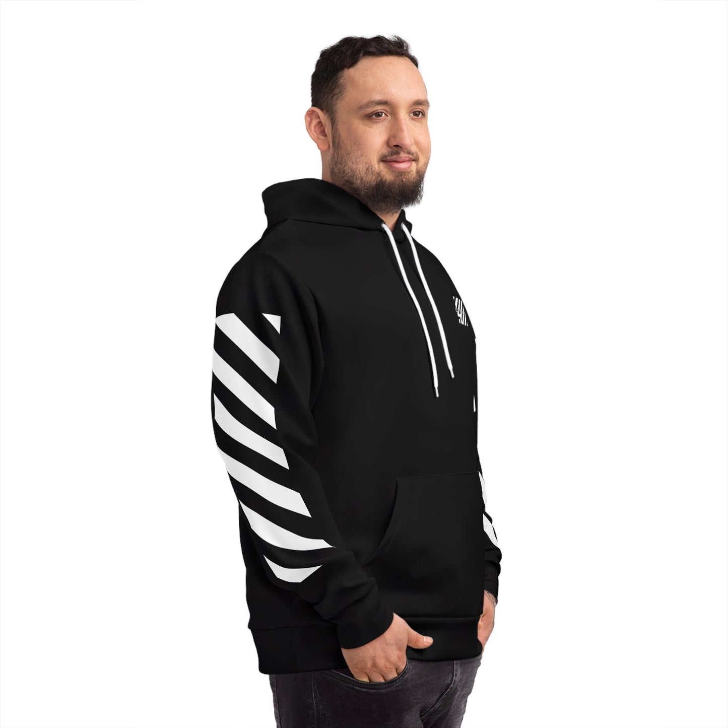 "Venture 2" White Premium Hoodie