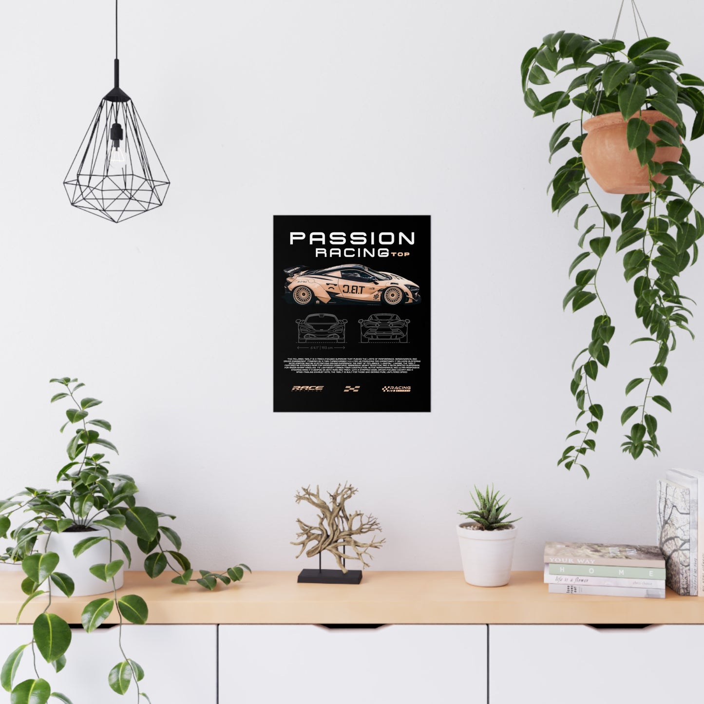 "McLaren 765LT" Matte Poster