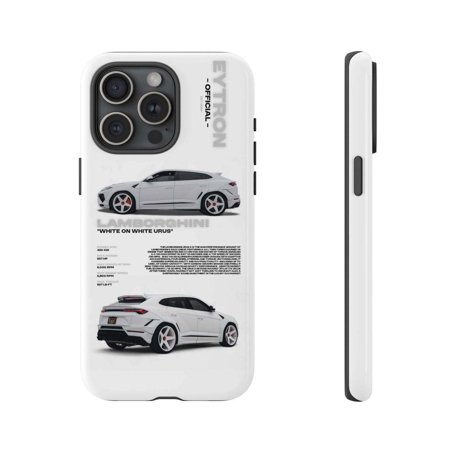 "White On White Urus" Sturdy Case